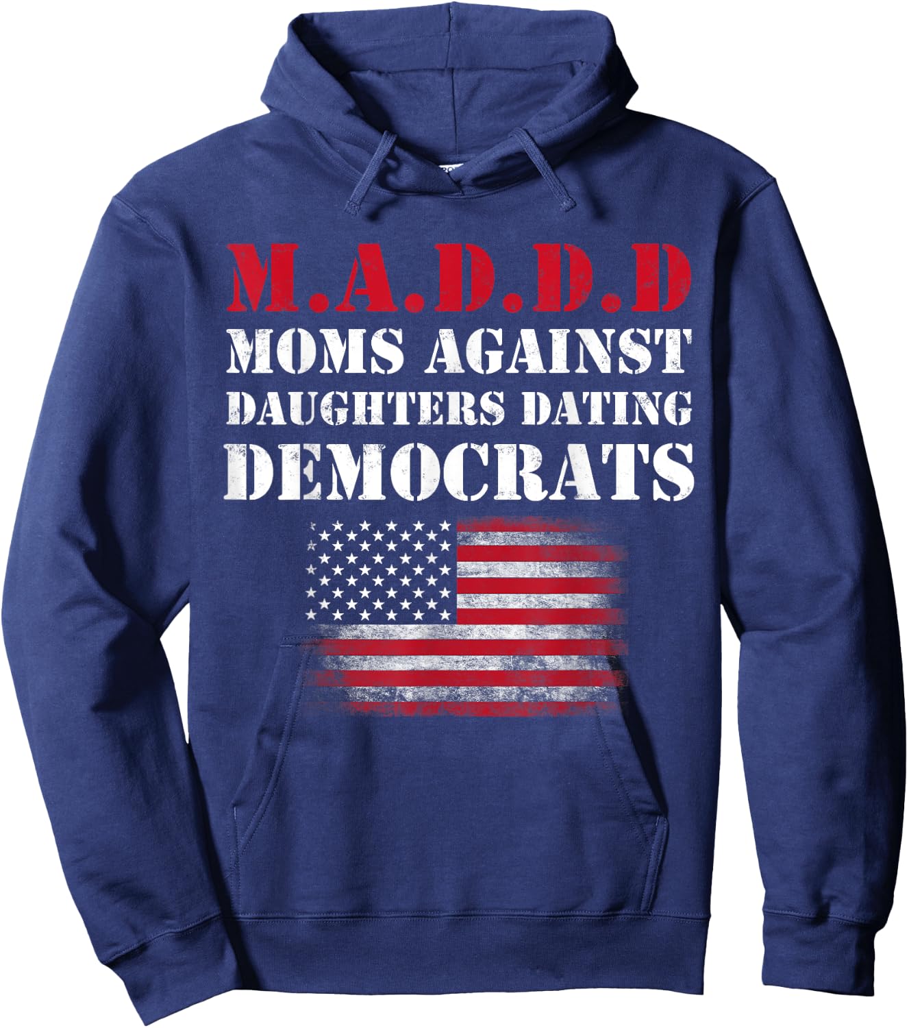 Republican Mom Against Daughter Dating Democrat Funny Mother Hoodie - Hoodie | Navy