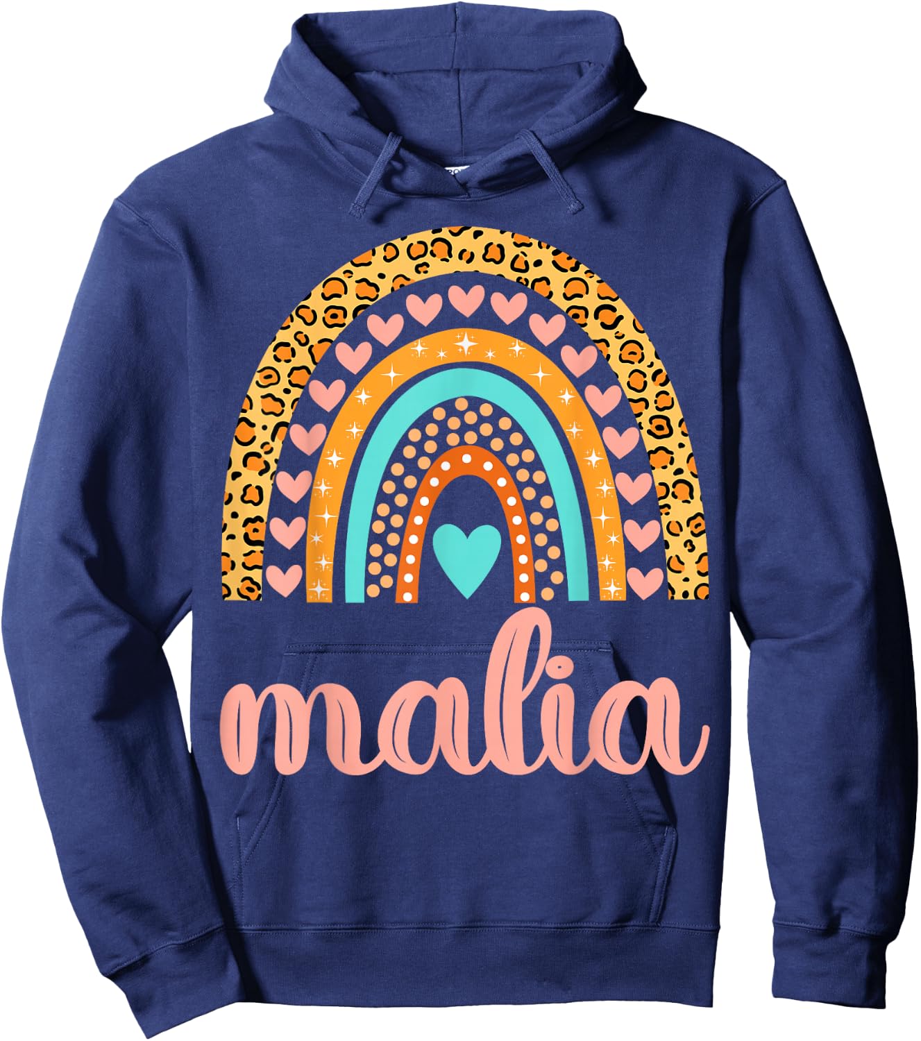 Malia Malia Name Birthday Shirt Gift Hoodie - Hoodie | Navy