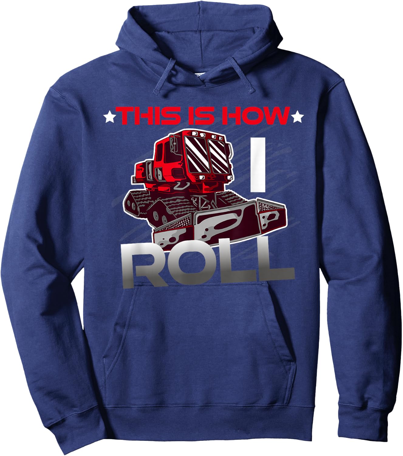 This is how I roll snow groomer pistenbully winter sports Men Women Kids Hoodie - Hoodie | Navy
