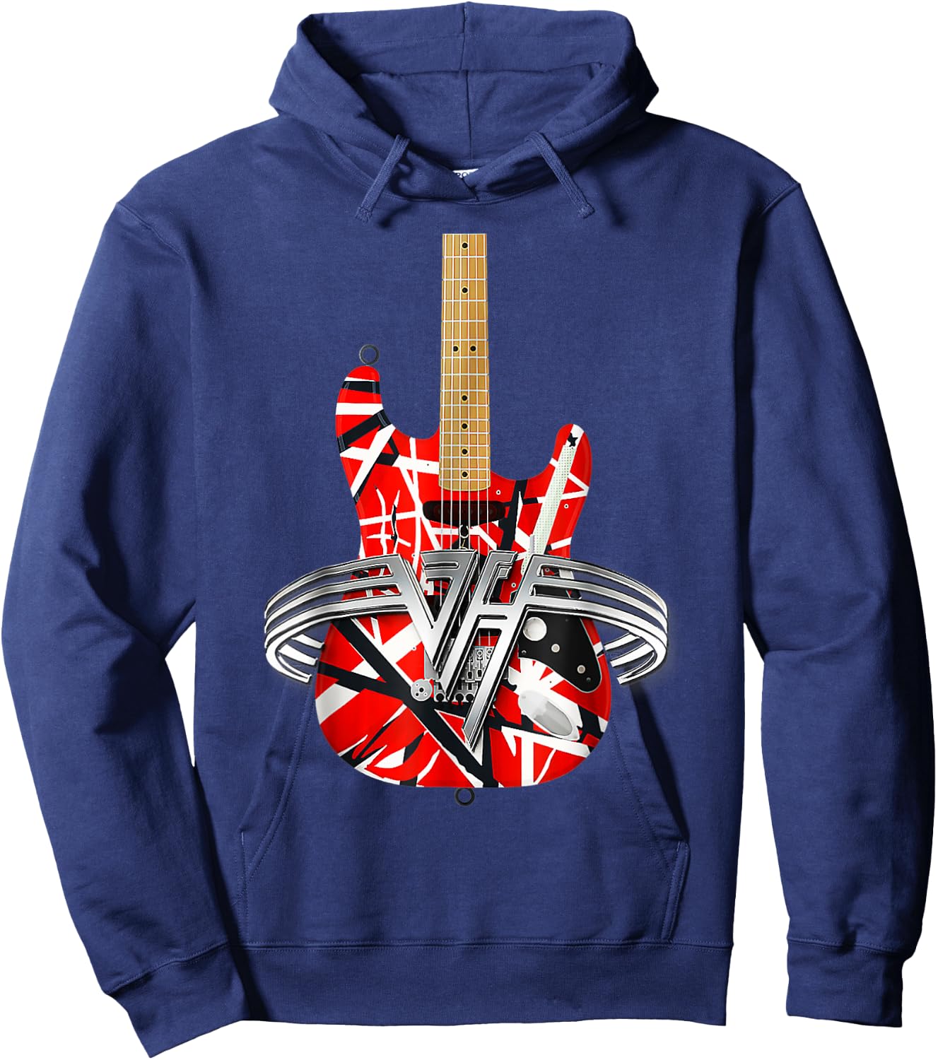 Vintage Classic Rock Red Guitar Lovers Gifts Women Hoodie - Hoodie | Navy