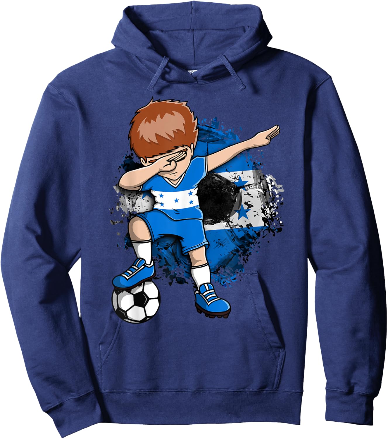Dabbing Soccer Boy - Honduras Jersey Honduran Football Fans Hoodie - Hoodie | Navy