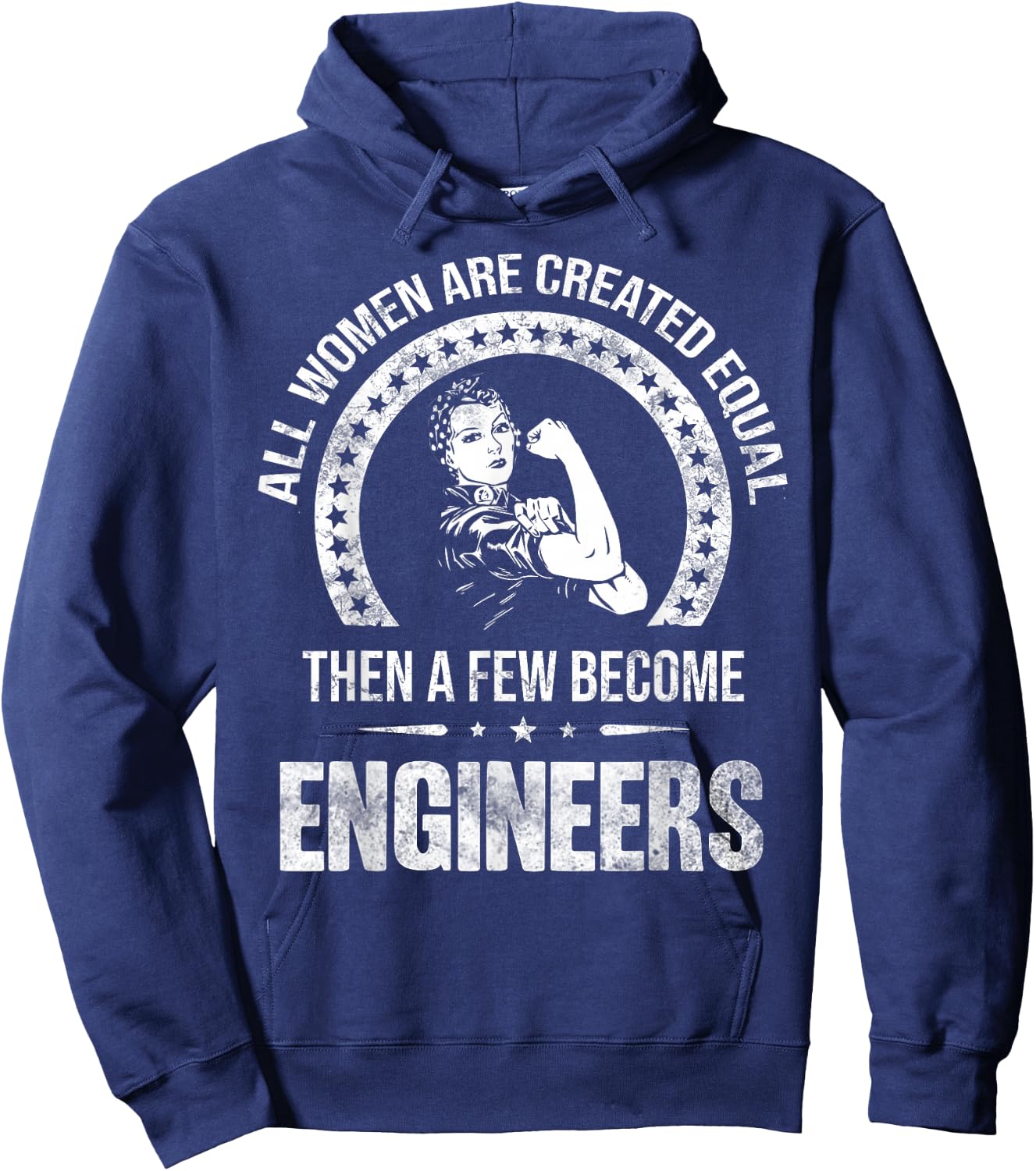 Engineer Shirts Women's Engineer Black Small Classic Fit Modern Short Sleeve Hoodie - Hoodie | Navy