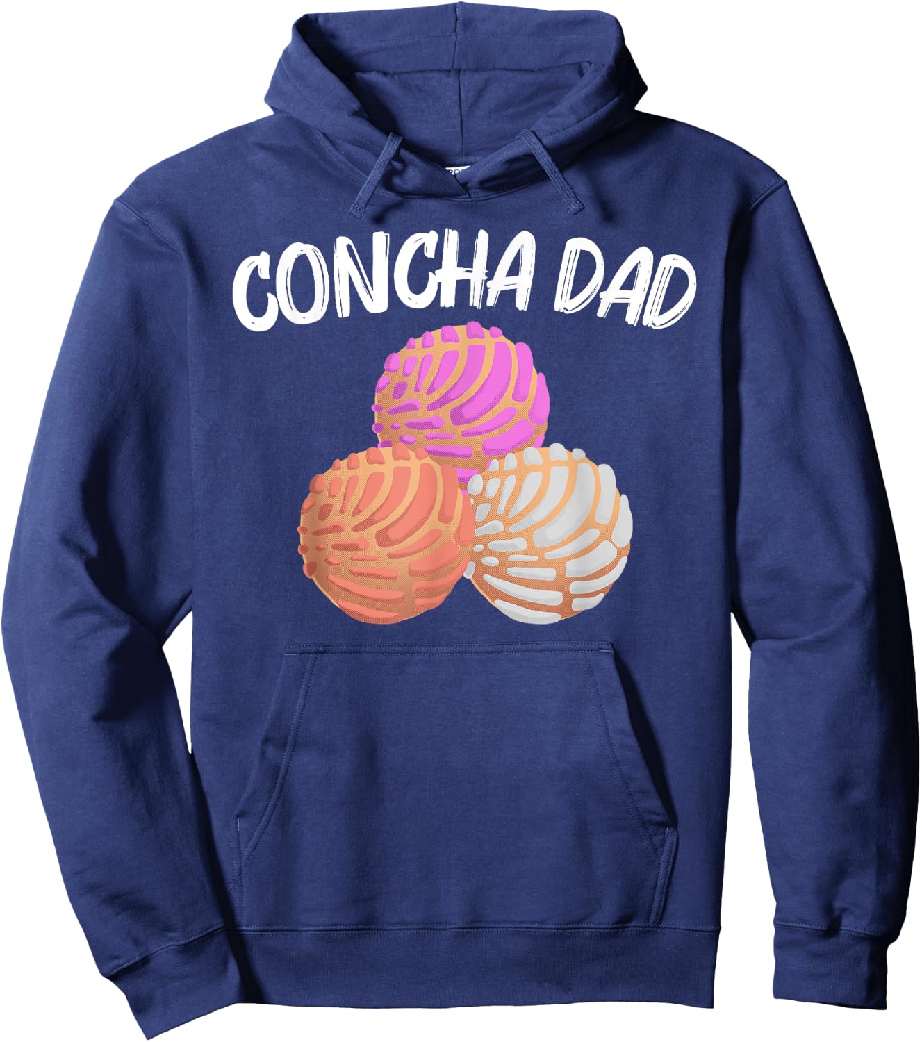 Cool Concha For Dad Papa Pan Dulce Latin Mexican Bread Food Hoodie - Hoodie | Navy