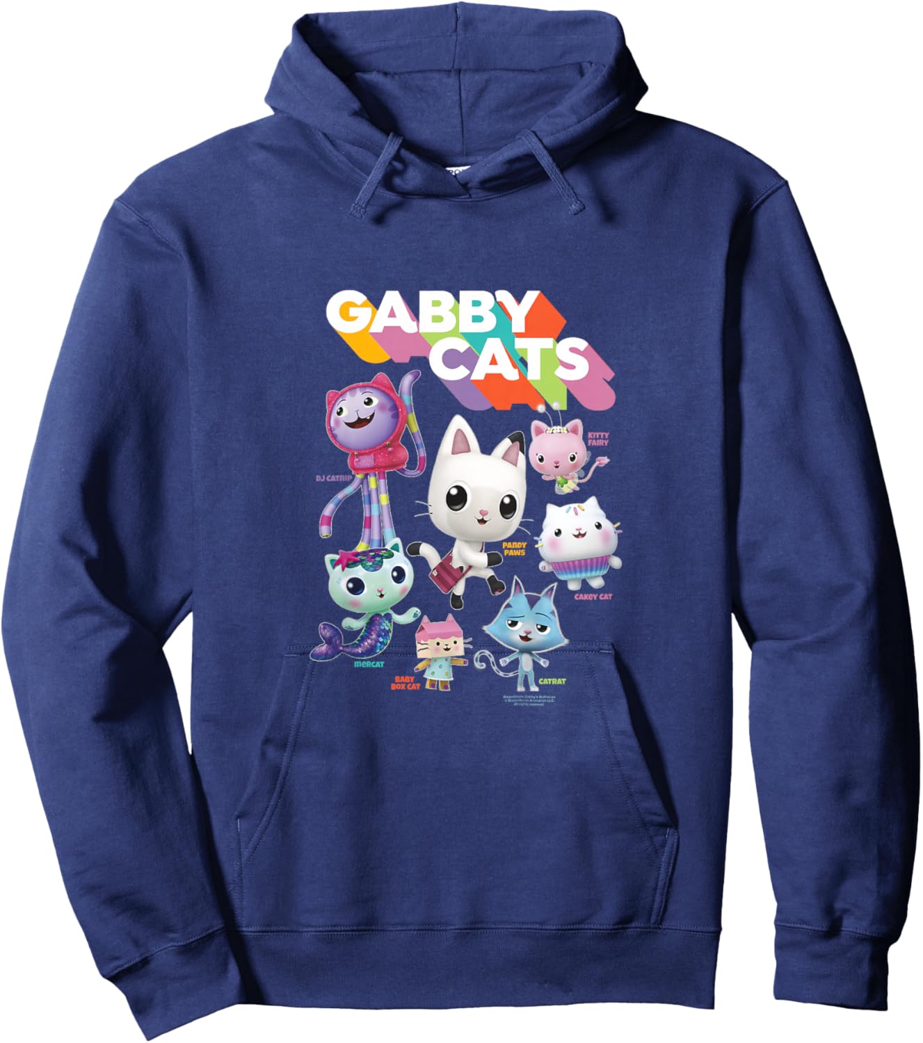Kids Gabby's Dollhouse Gabby Cats Hoodie - Hoodie | Navy