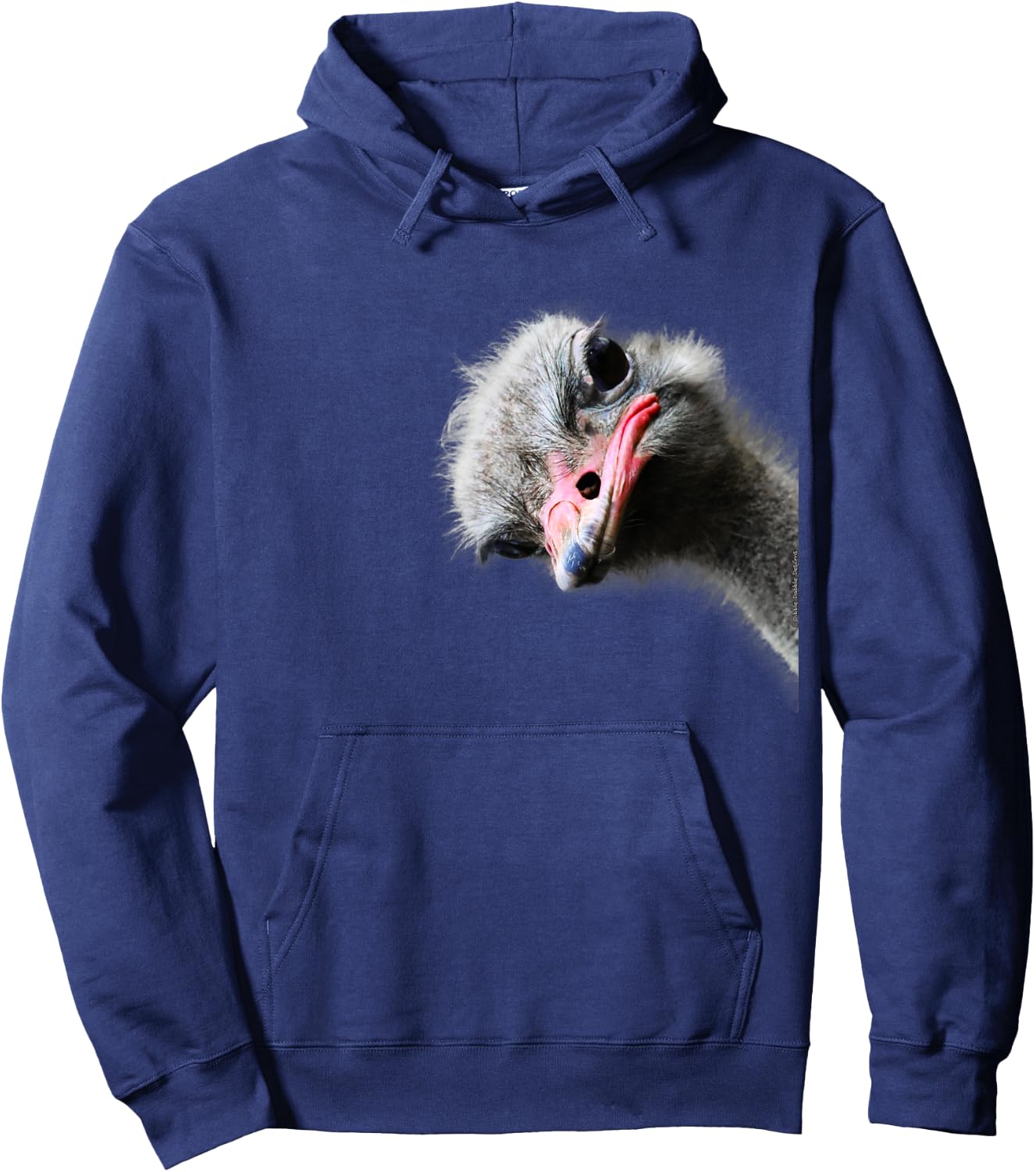 Dibble Dabble Designs Funny Ostrich Lovers and Emu Lovers , Black Hoodie - Hoodie | Navy