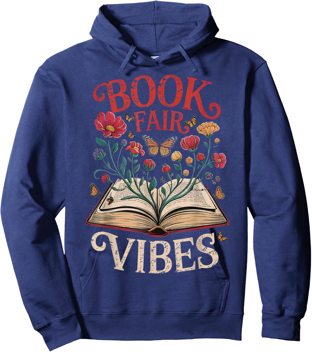 Book Fair Vibes Hoodie - Hoodie | Navy