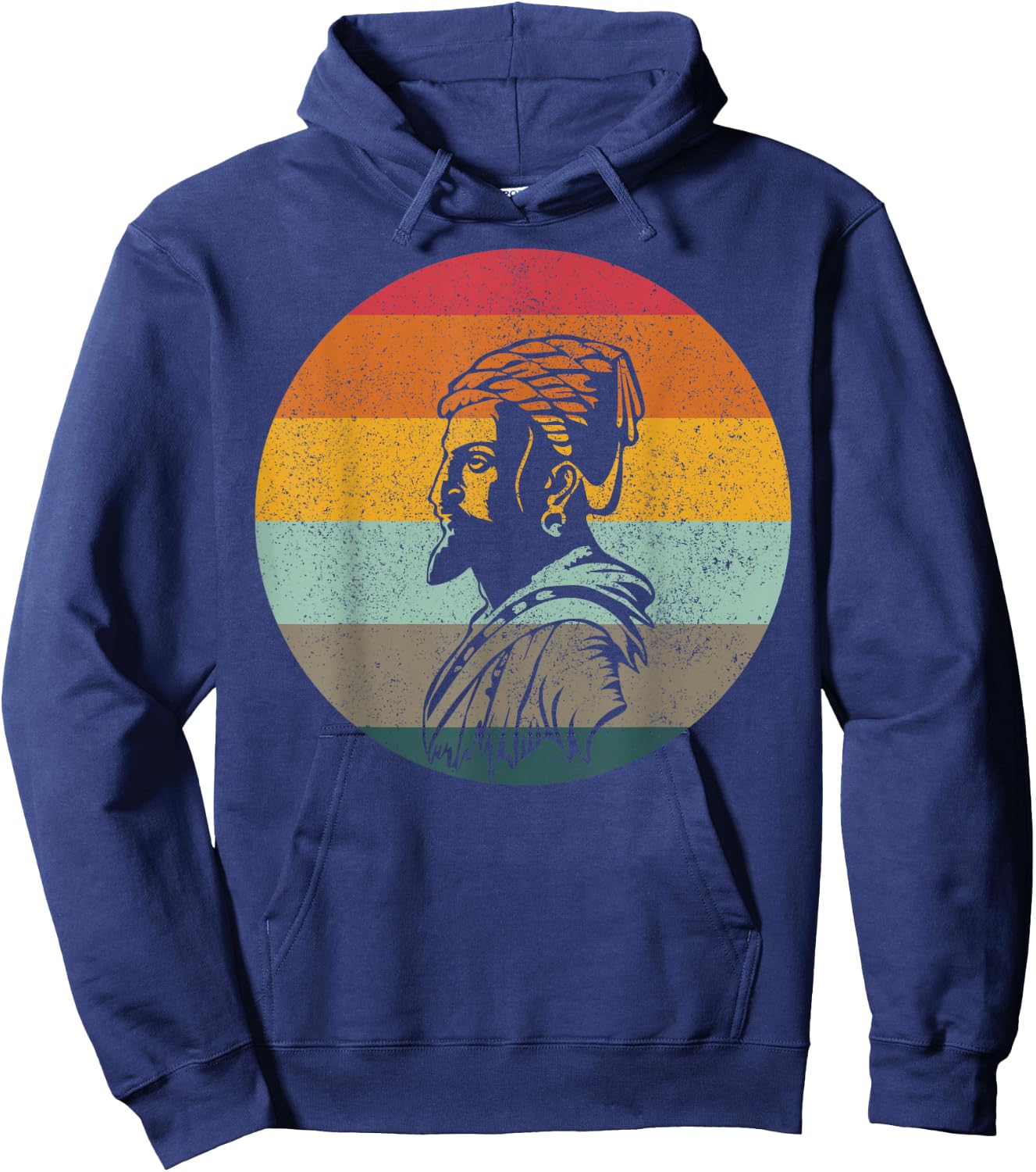 Swag Swami Chatrapati Shivaji Maharaj Vintage Style Hoodie - Hoodie | Navy