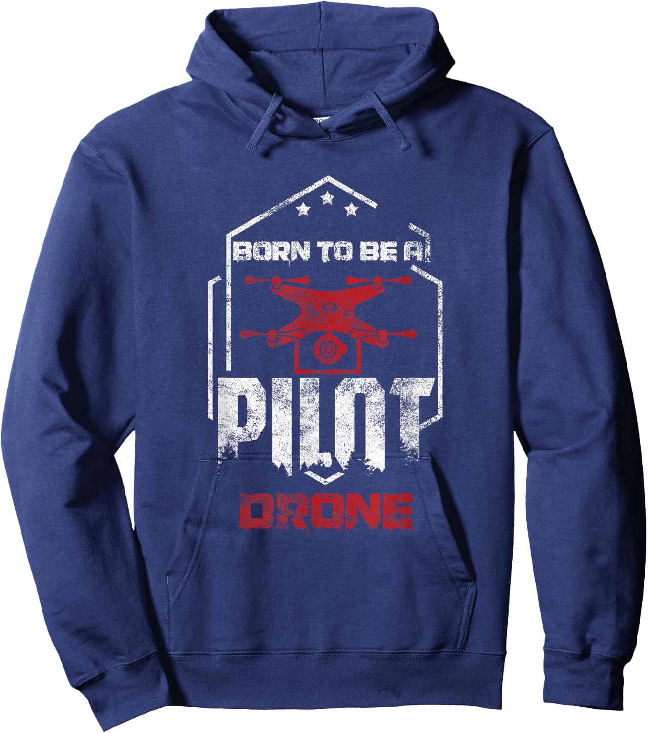 Quadcopter RC Aerial Film Born as a Pilot Drone Hoodie - Hoodie | Navy