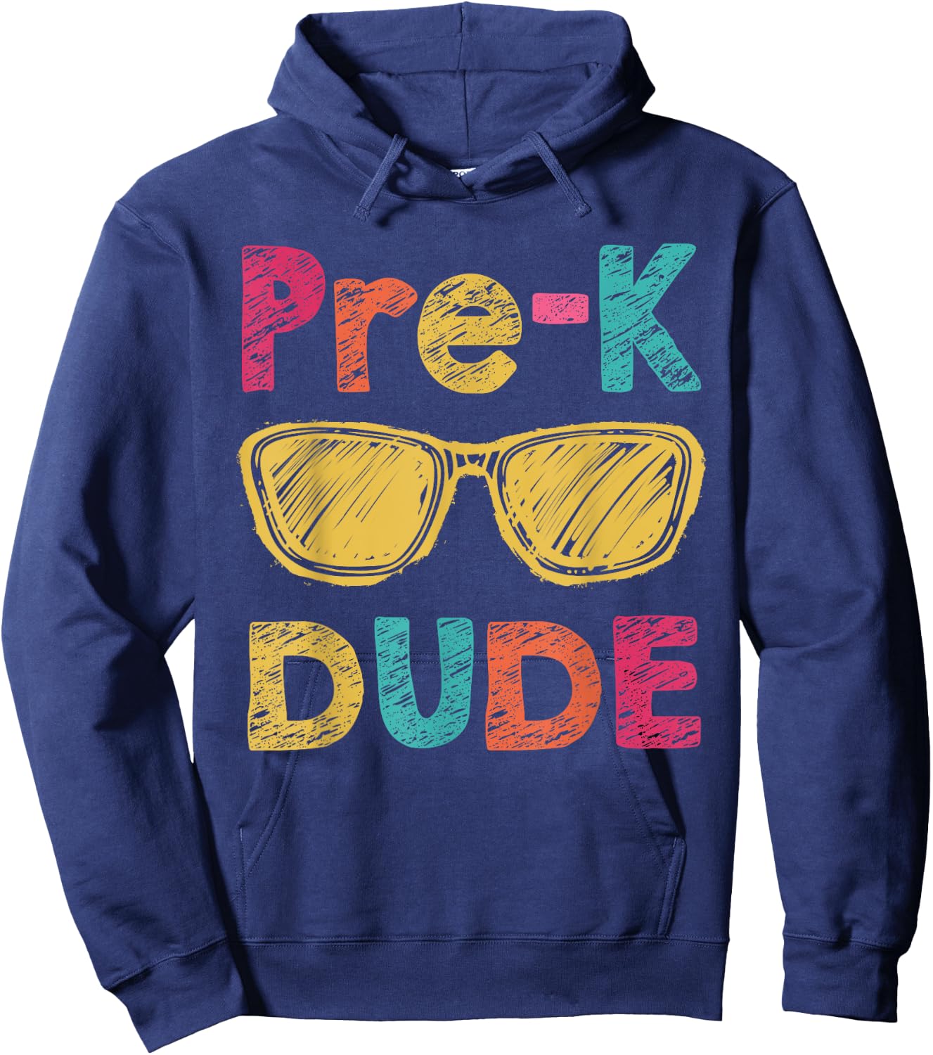 Pre-K Dude Back to School First Day of Preschool Gifts Hoodie - Hoodie | Navy