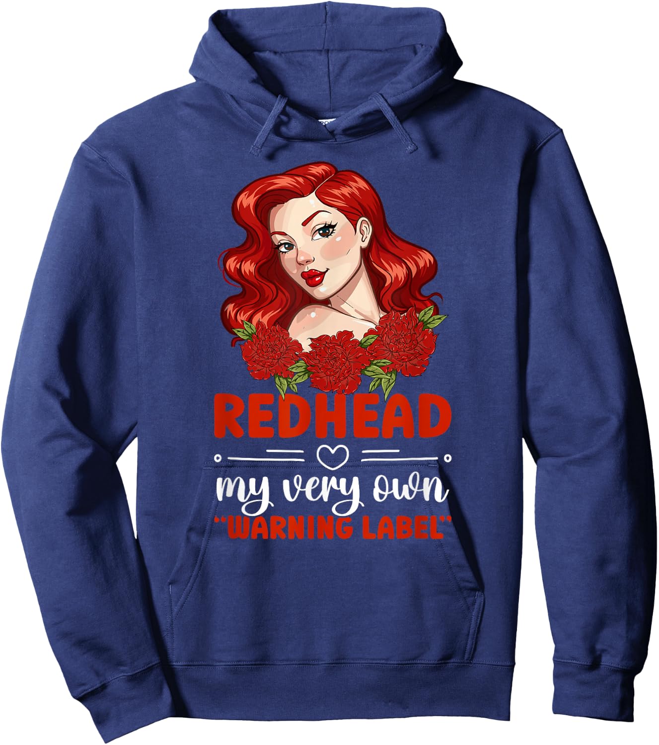 Redhead Funny Red Hair Ginger Red Haired Hoodie - Hoodie | Navy