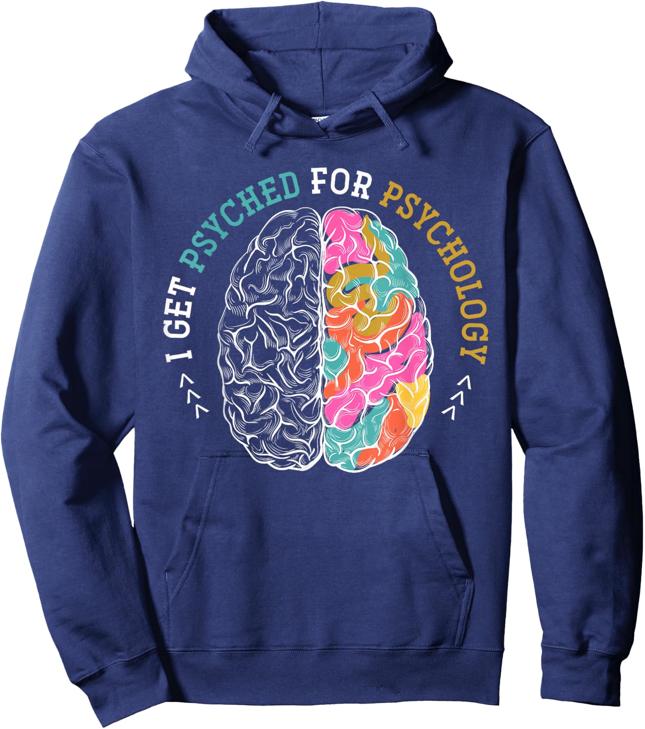 Psychologist Neurologist Psychiatry Brain Funny Psychology Hoodie - Hoodie | Navy