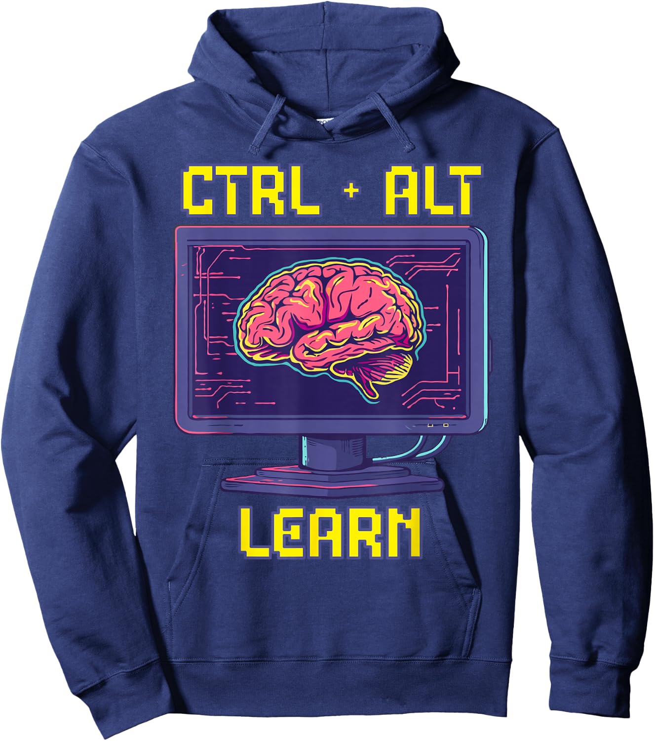 Computer Science Teacher Back To School Code Ctrl Alt Learn Hoodie - Hoodie | Navy