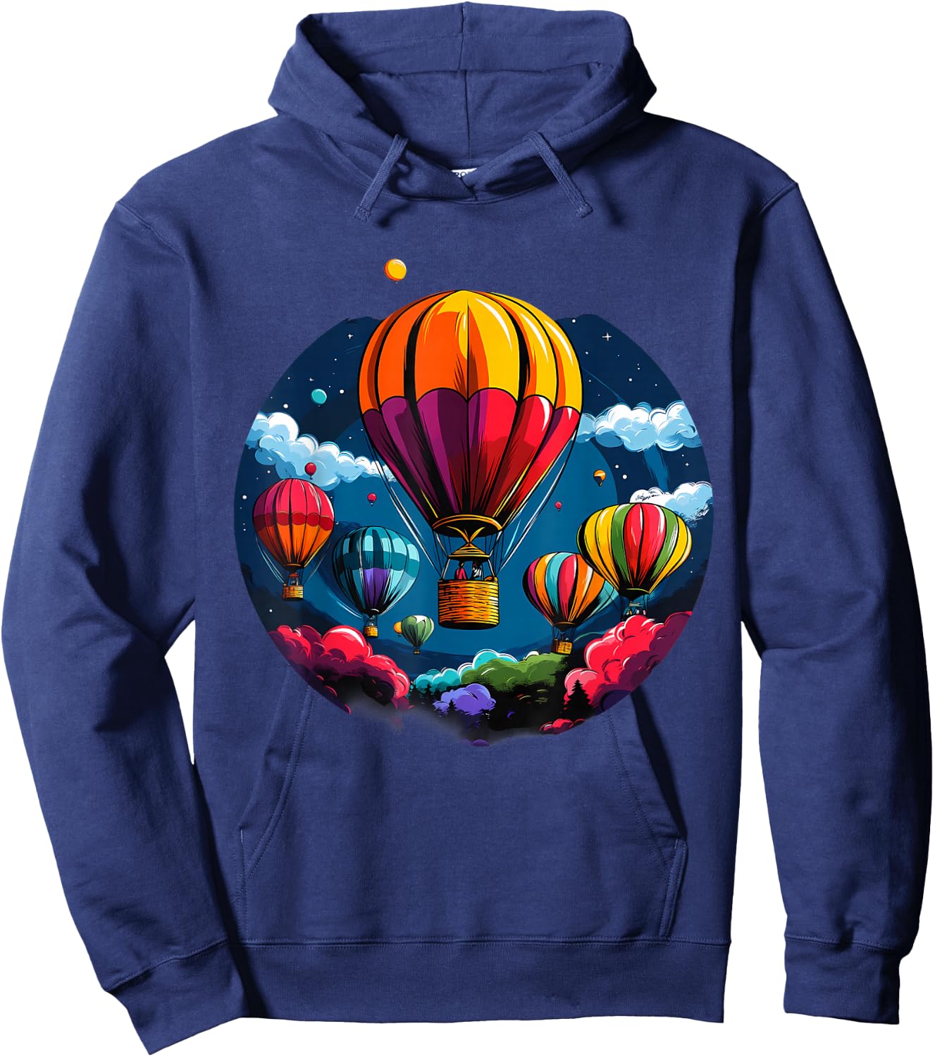 Hot Air Balloon Ride Festival Hot Air Ballooning Hoodie - Hoodie | Navy