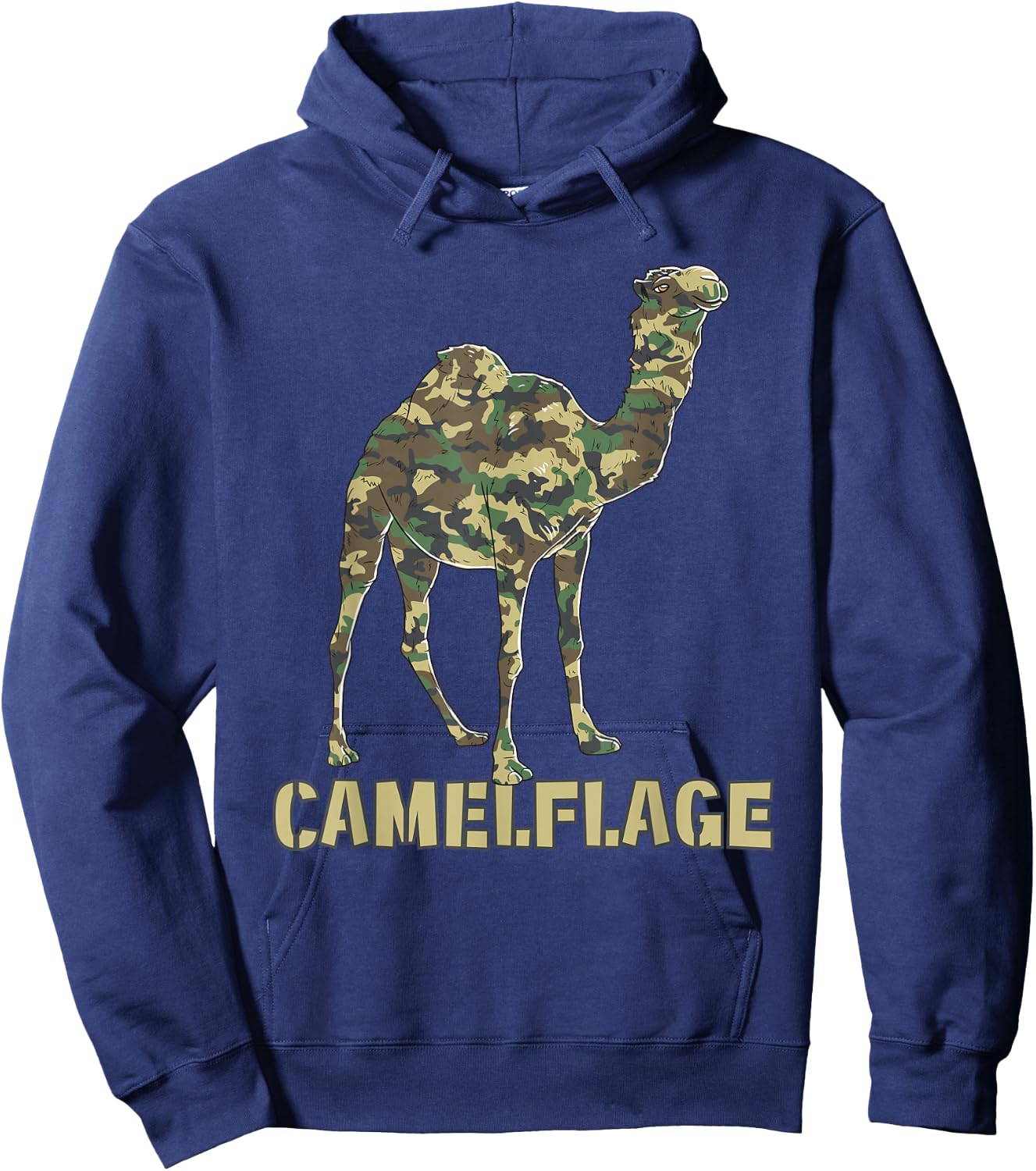 Camouflage Camel Flag Funny Word Game Hoodie - Hoodie | Navy
