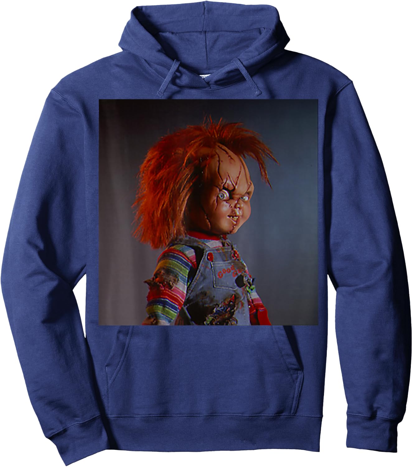 Bride of Chucky- Chucky Death Stare Hoodie - Hoodie | Navy
