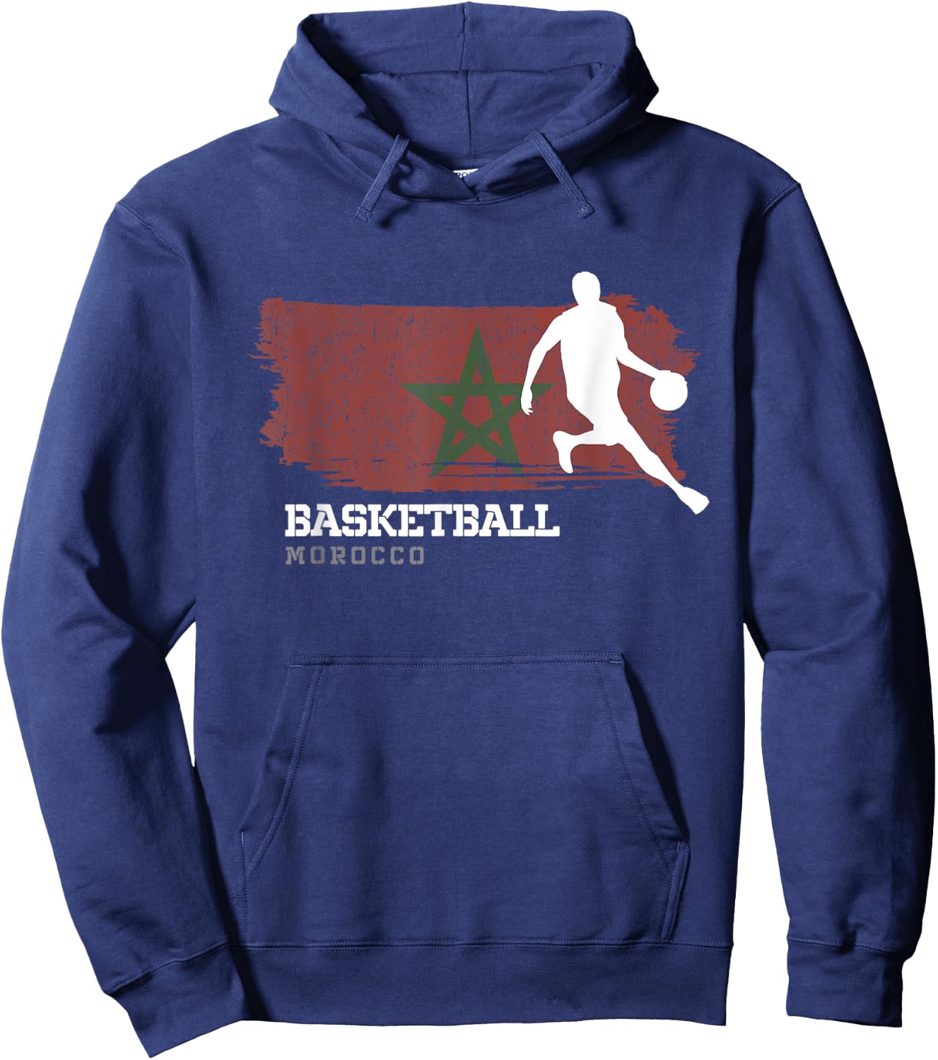Morocco Basketball Team B-Ball Basketball Hoodie - Hoodie | Navy