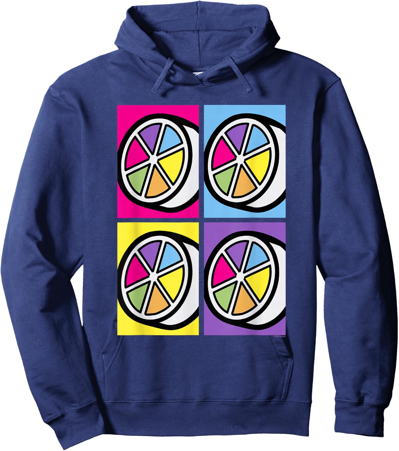 Trivial Pursuit Pop Art Pie with Wedges Hoodie - Hoodie | Navy