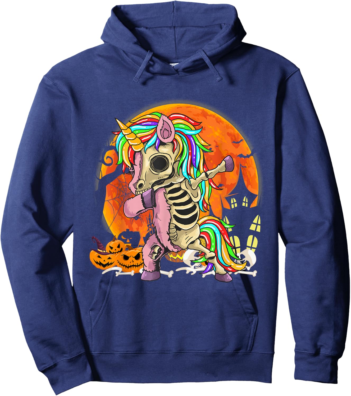 Zombie Unicorn Spooky Halloween boy girl Toddlers Zombiecorn Hoodie - Hoodie | Navy