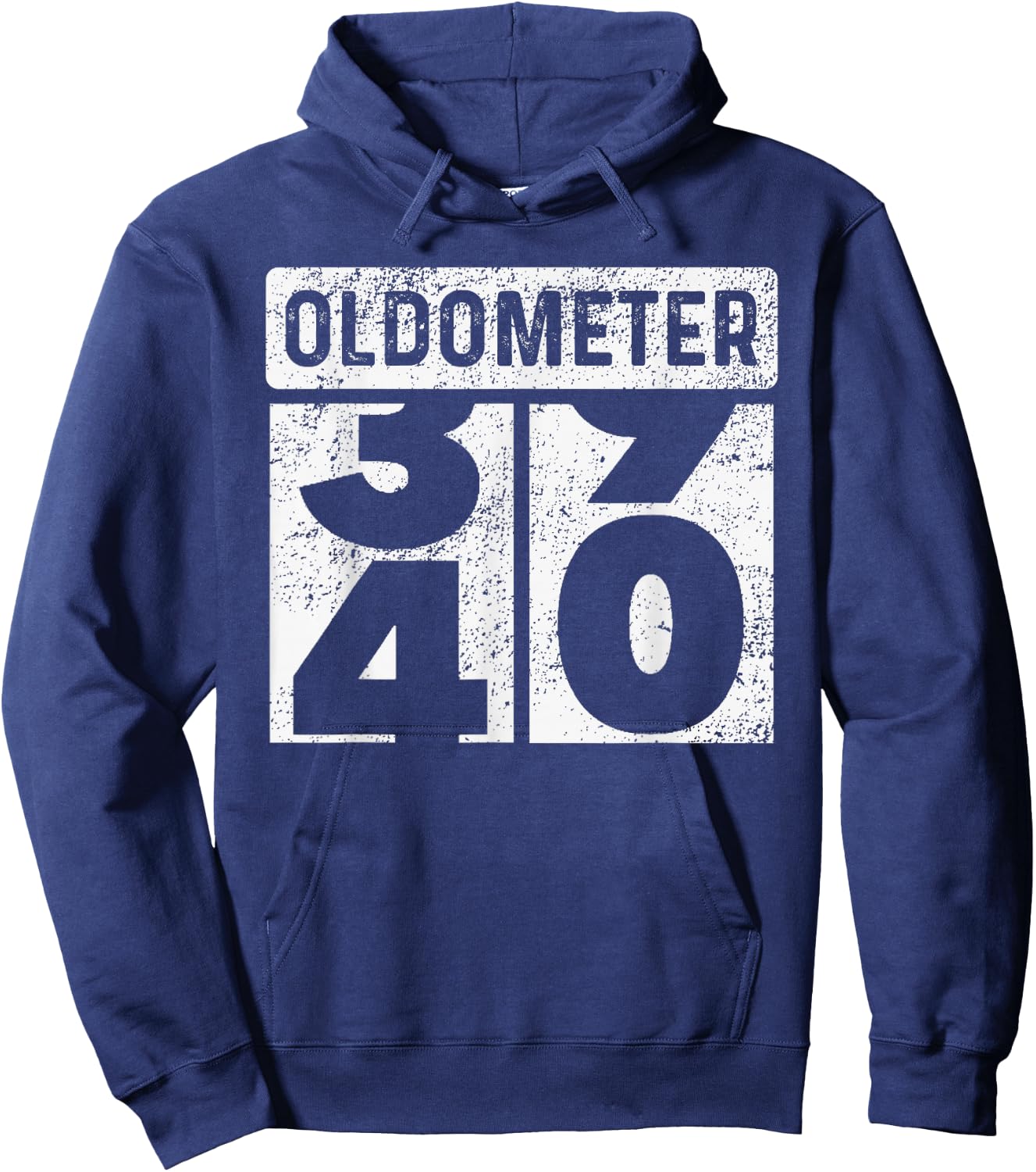 Oldometer Odometer Funny 40th Birthday Gift 40 yrs Old Joke Hoodie - Hoodie | Navy