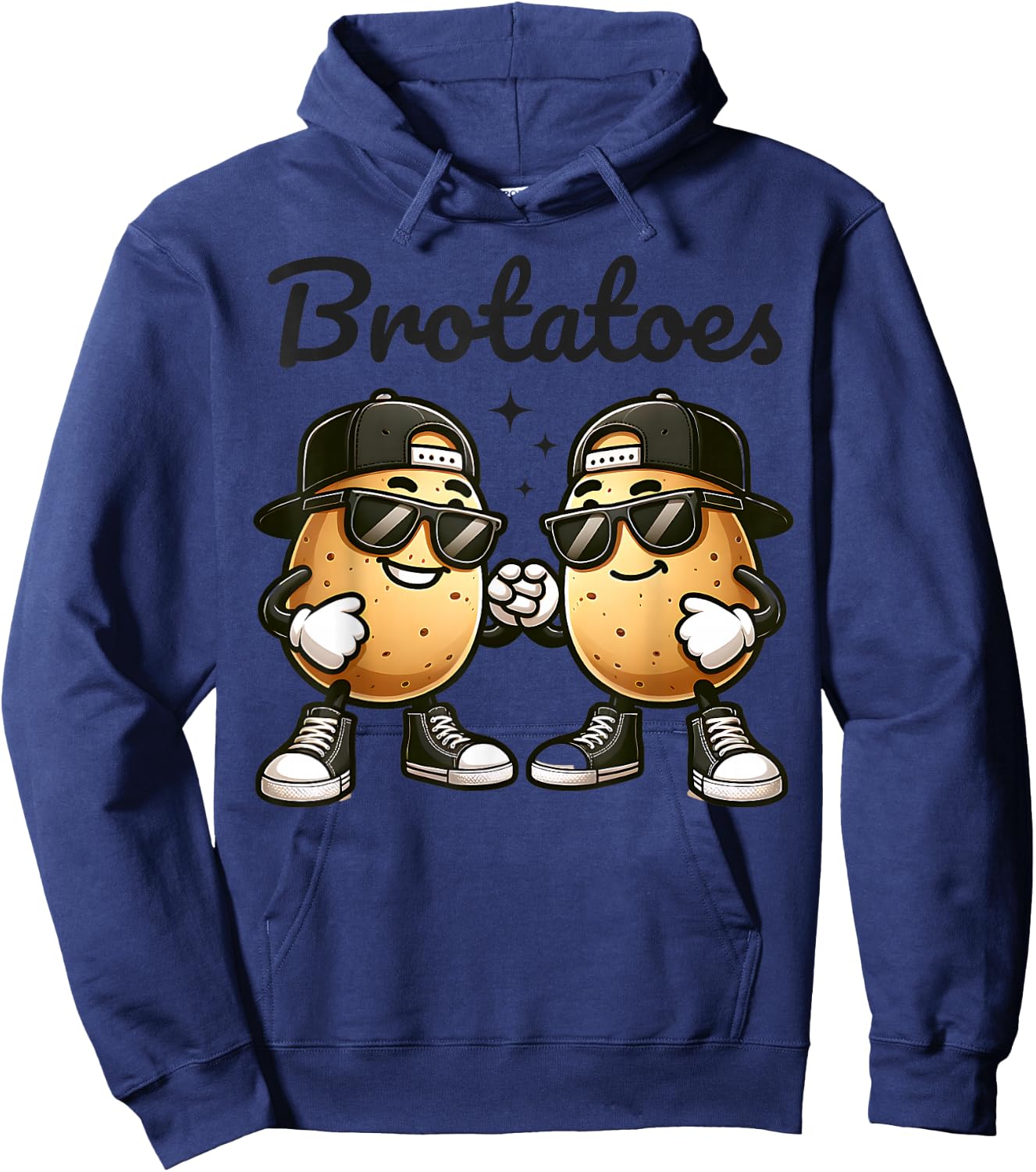 Best Friend Potato Pun Funny Matching Boys Bestie BFFs Kids Hoodie - Hoodie | Navy
