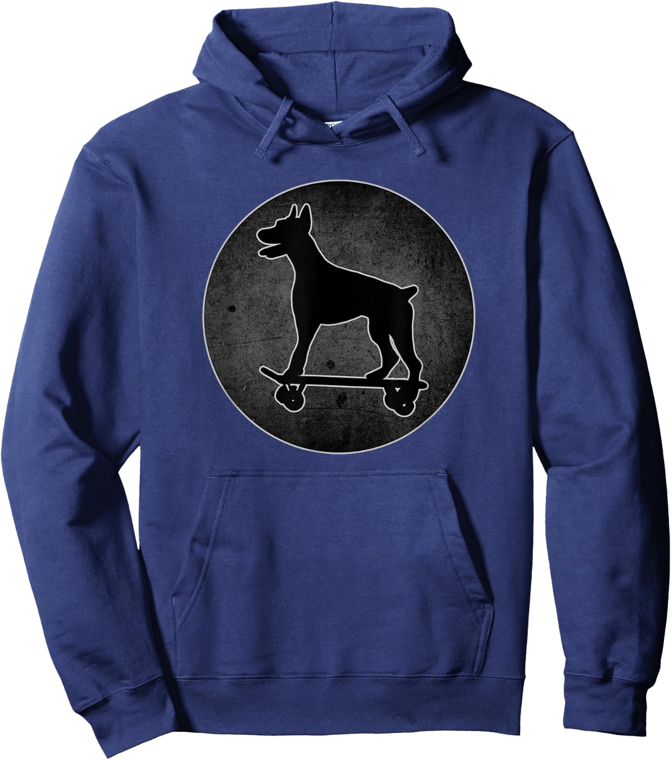 Skateboard Doberman Pinscher Gifts And Boys Dog Hoodie - Hoodie | Navy