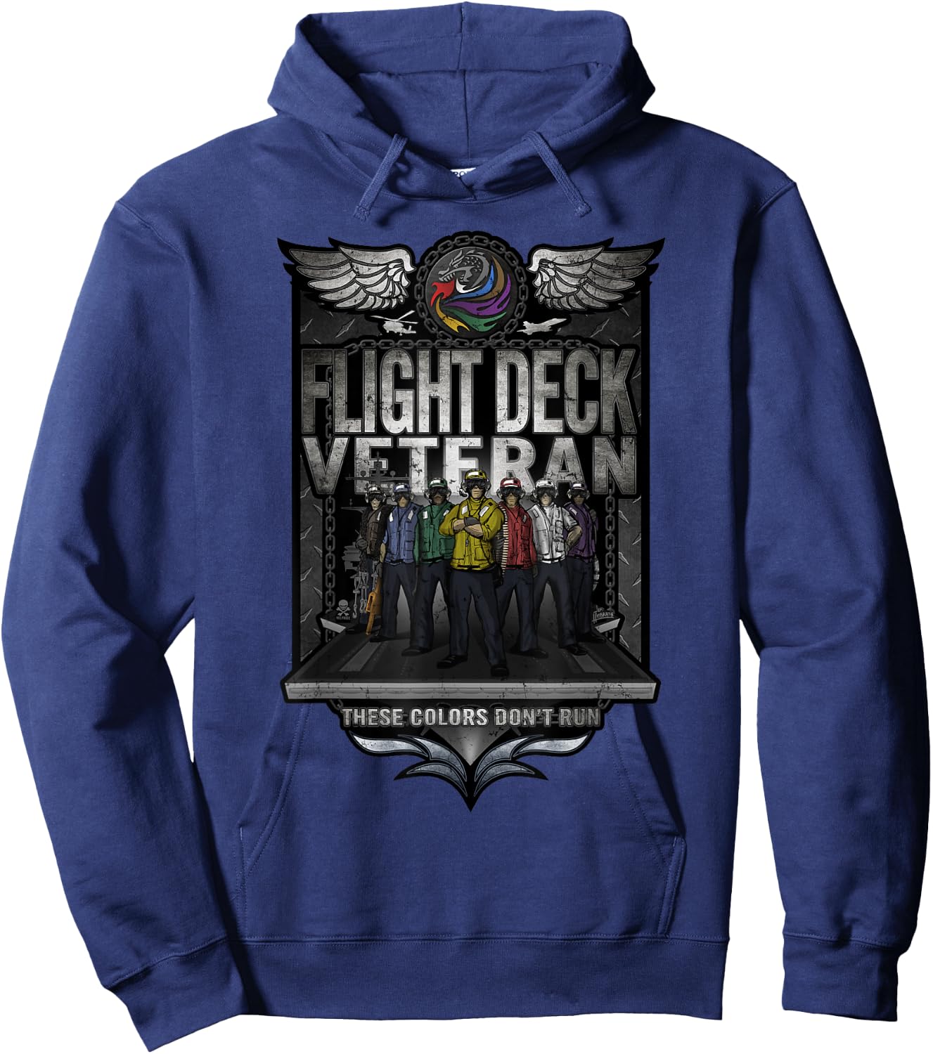 United States Naval Aircraft Carrier Flight Deck Veteran Hoodie - Hoodie | Navy