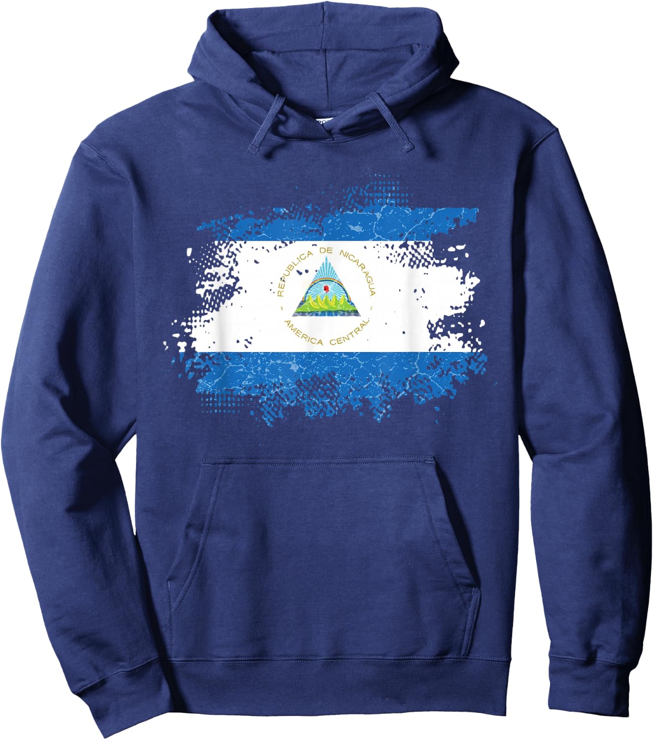 Nicaragua Flag Hoodie - Hoodie | Navy