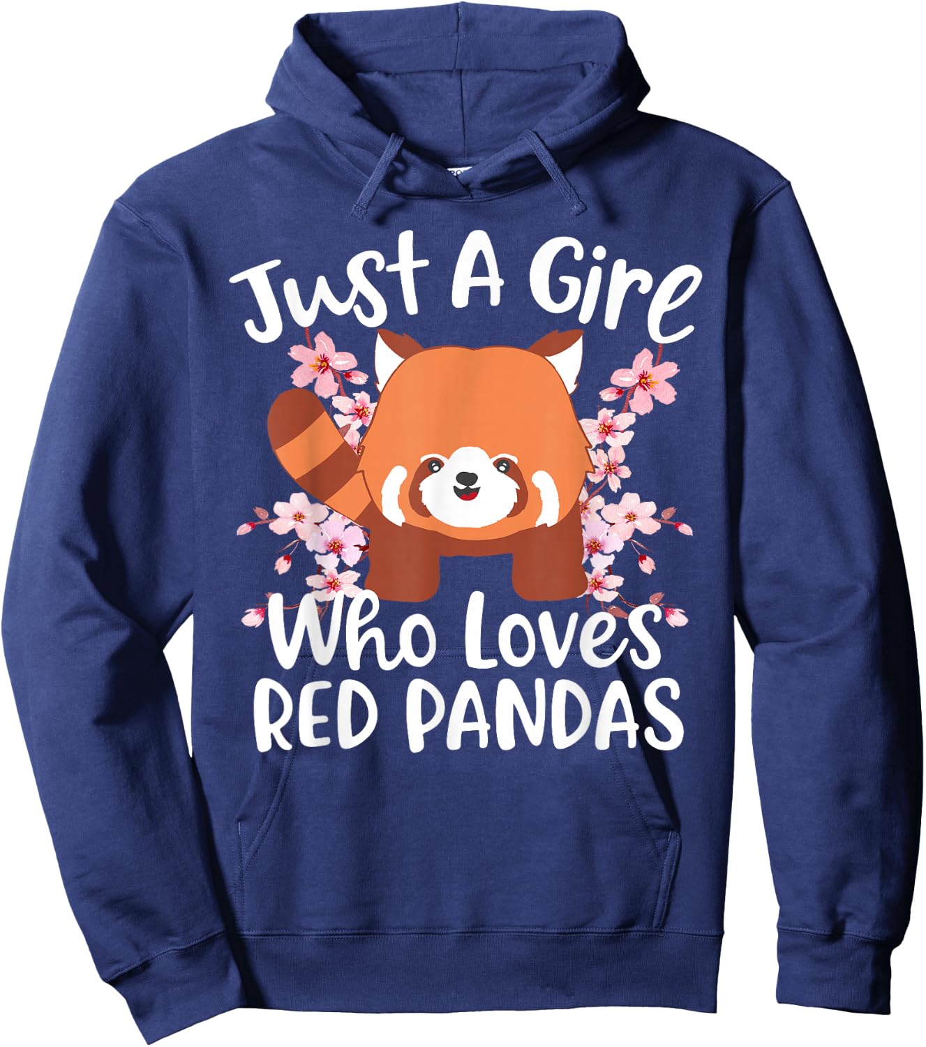 Just A Girl Who Loves Red Pandas Hoodie - Hoodie | Navy