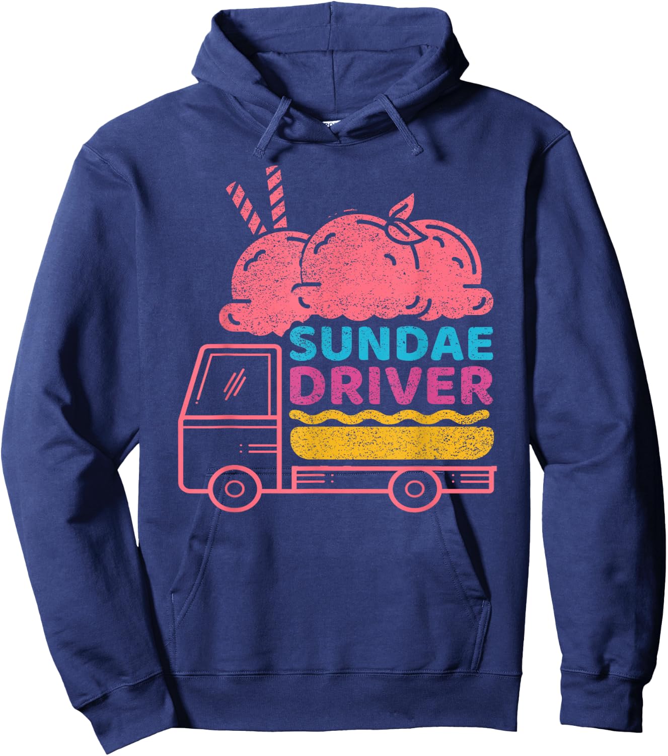 Sundae Driver Cannabis Marijuana Weed Strain Hoodie - Hoodie | Navy