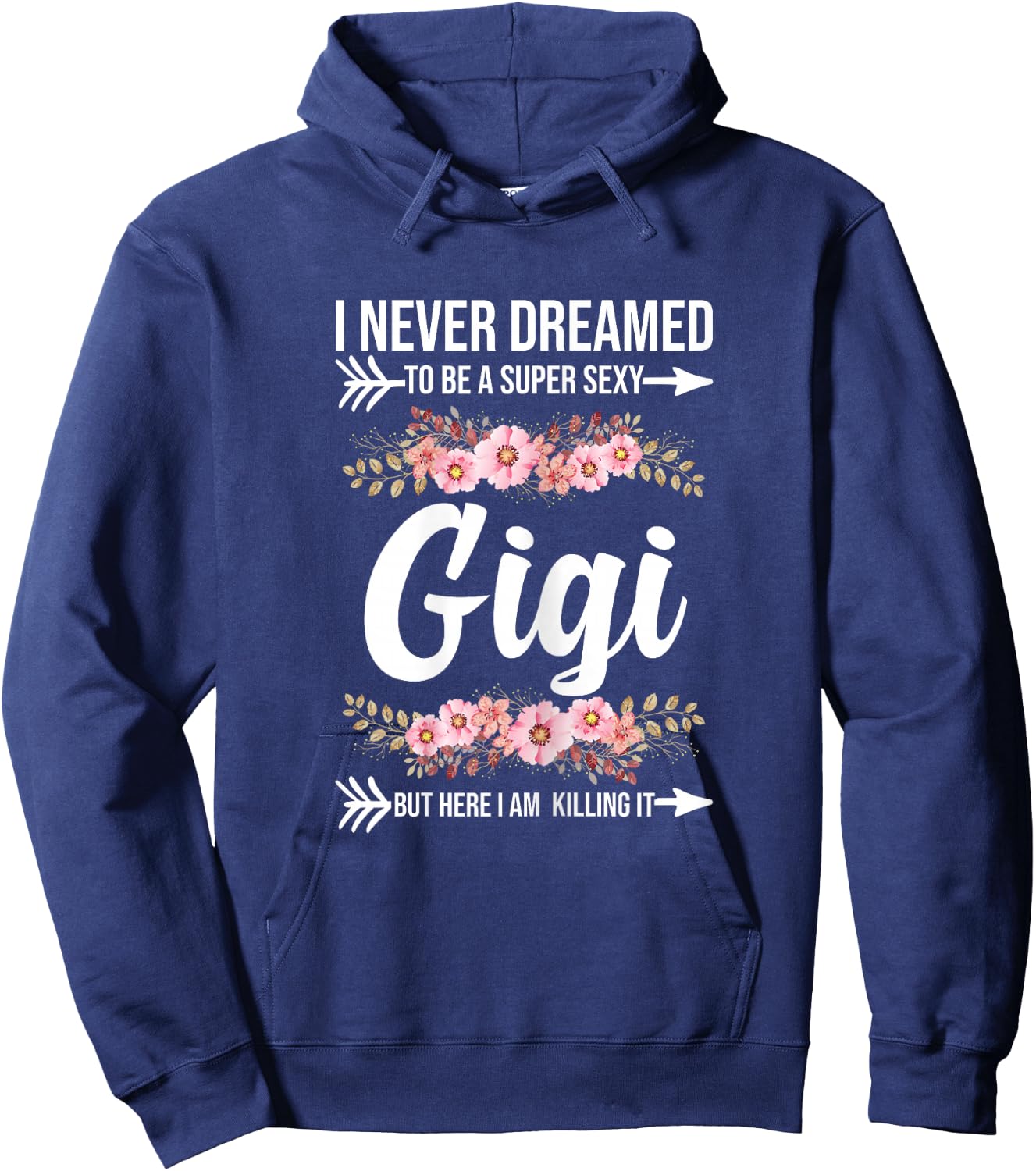 Gigi Gift Women's Sexy Classic Fit Lace - Black, X-Small Hoodie - Hoodie | Navy