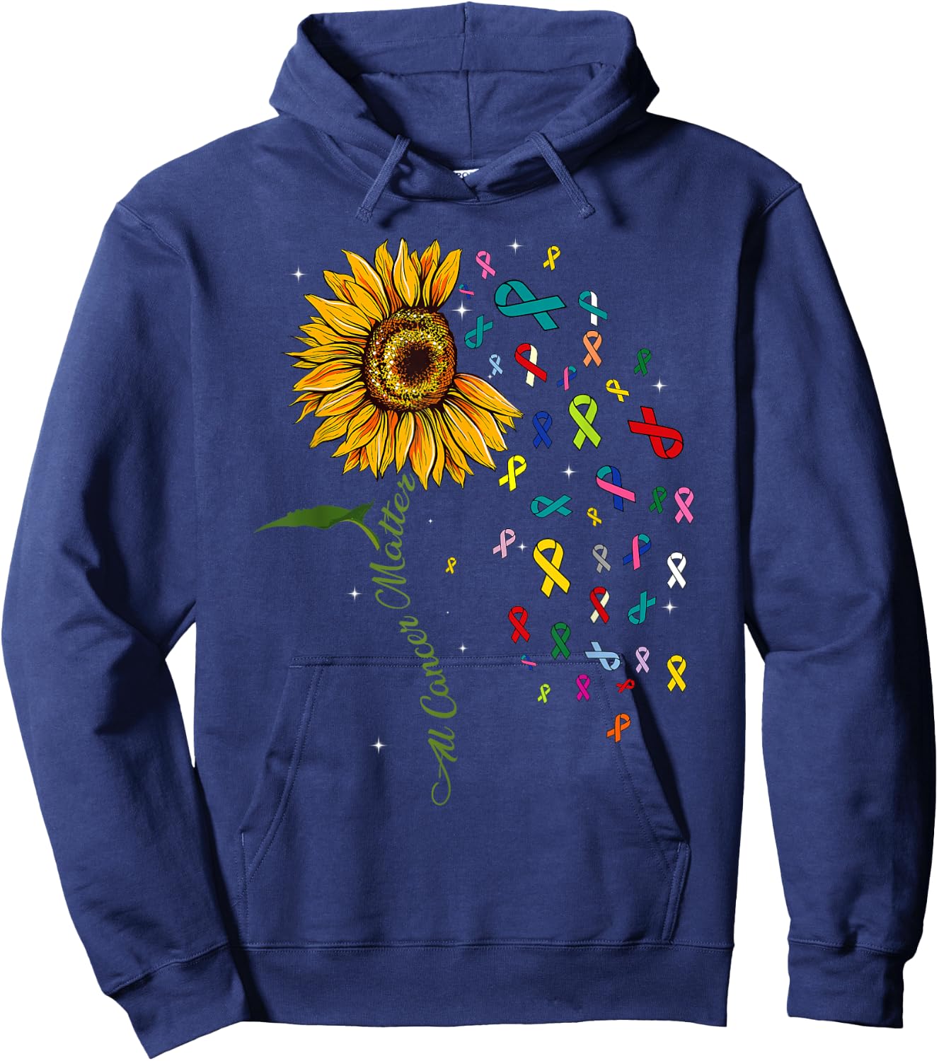 All Cancer Matters Awareness Support I World Cancer Day Hoodie - Hoodie | Navy