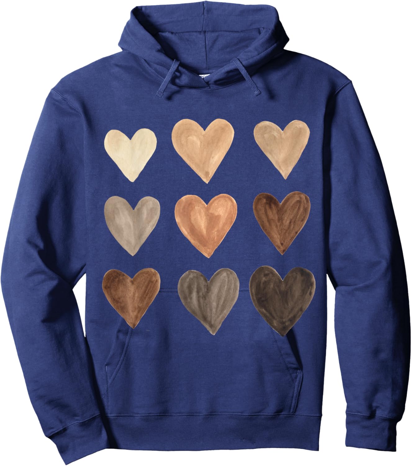 Melanin Hearts Social Justice Equality Unity Protest Hoodie - Hoodie | Navy