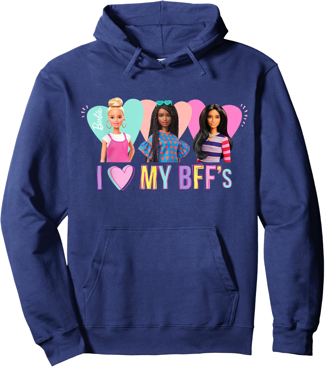 Barbie - I Love My BFF's Hoodie - Hoodie | Navy