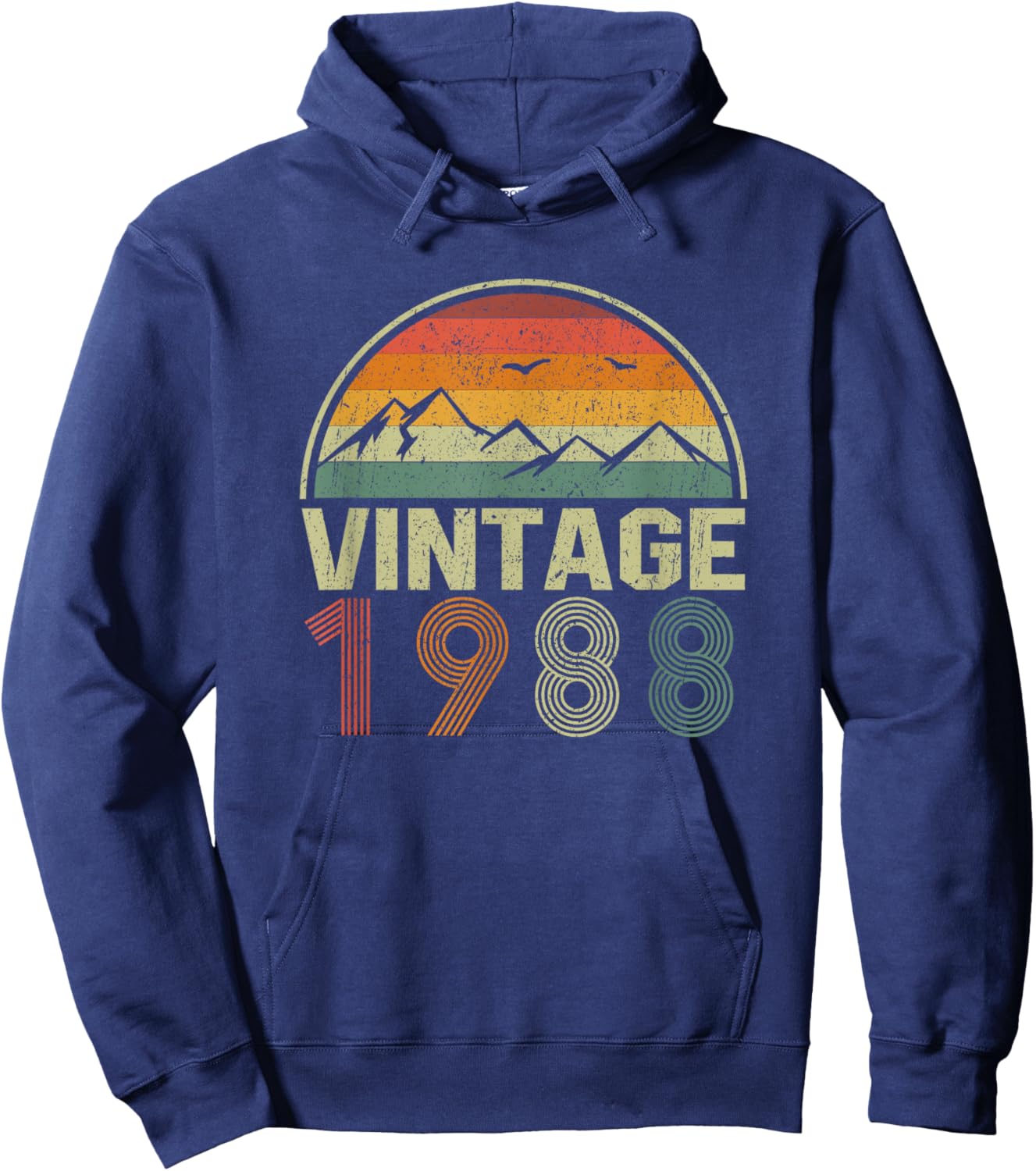 Classic 37th Birthday Gift Vintage 1988 Hoodie - Hoodie | Navy