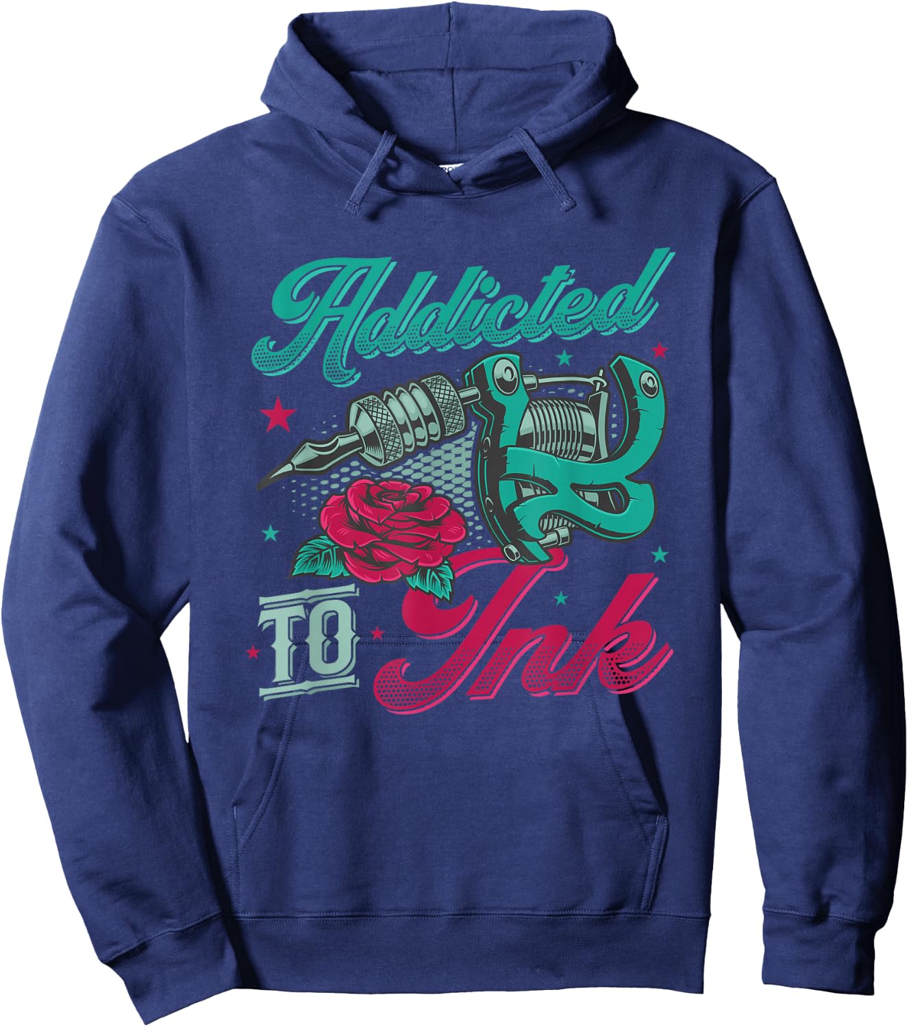 Addicted To Ink Tattoo Artist Inked Hoodie - Hoodie | Navy