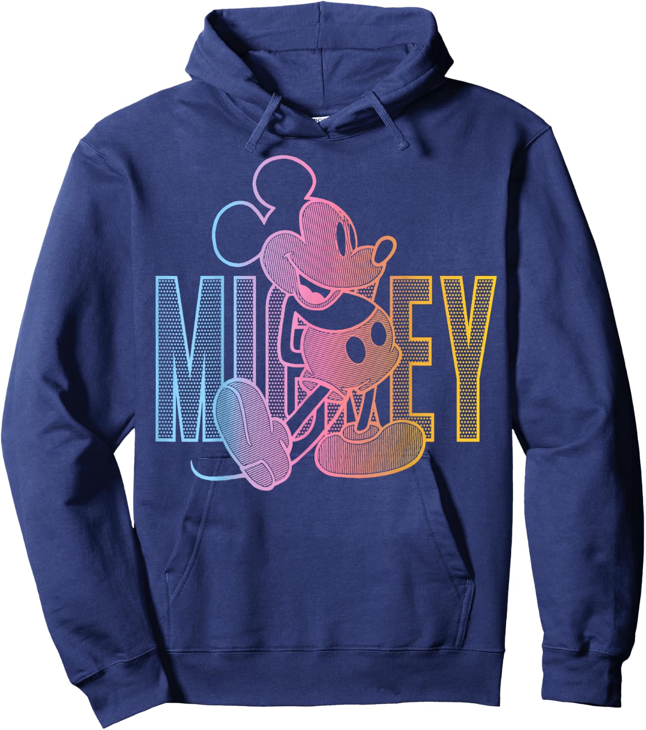 Disney Mickey And Friends Mickey Mouse Gradient Portrait Hoodie - Hoodie | Navy