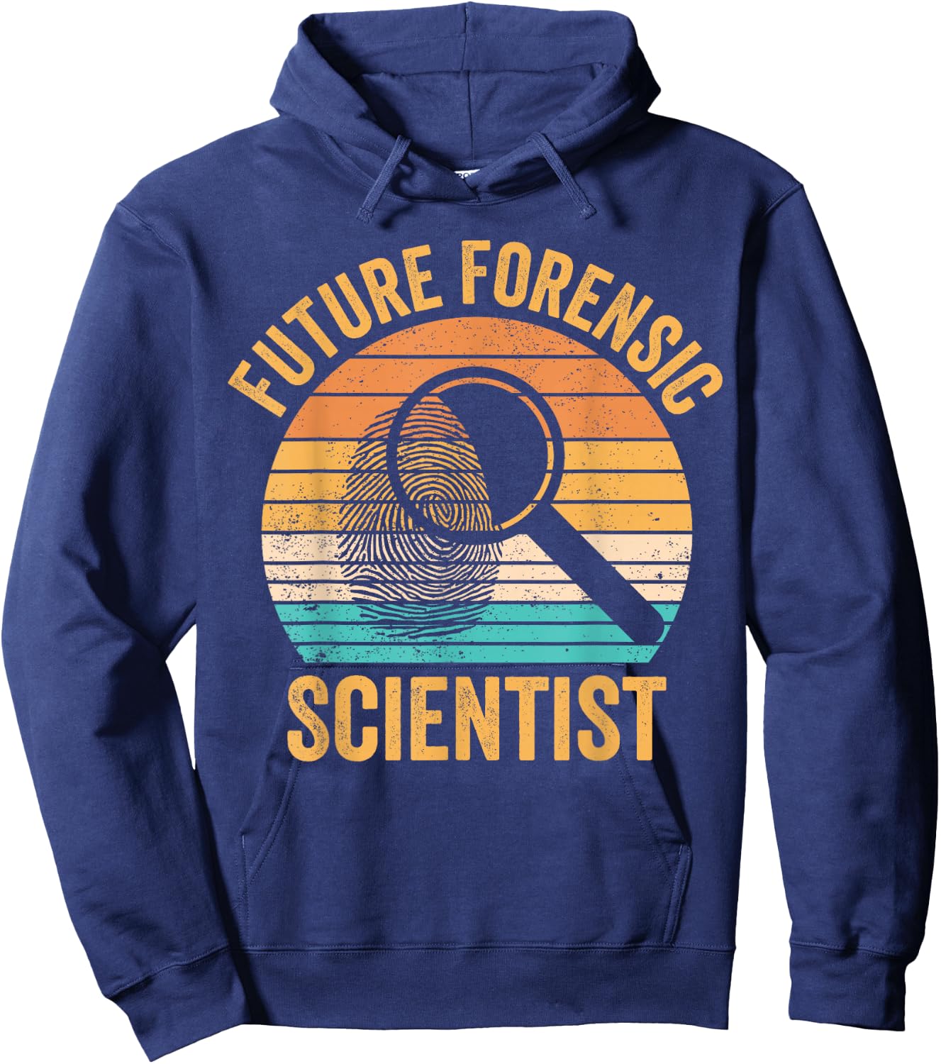 Funny Forensic Scientist Forensic Science Gifts Future Forensic Scientist Forensics Evidence Technician Black -Adults Small Modern Classic Fit Short Sleeve Hoodie - Hoodie | Navy
