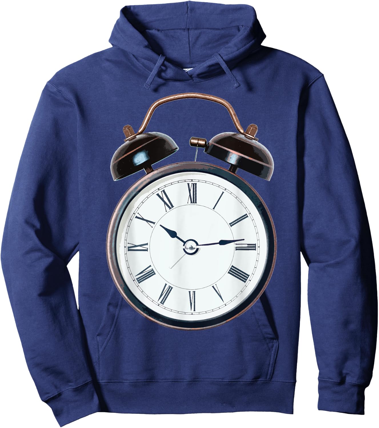 Funny Halloween Costumes Vintage Alarm Clock Hoodie - Hoodie | Navy