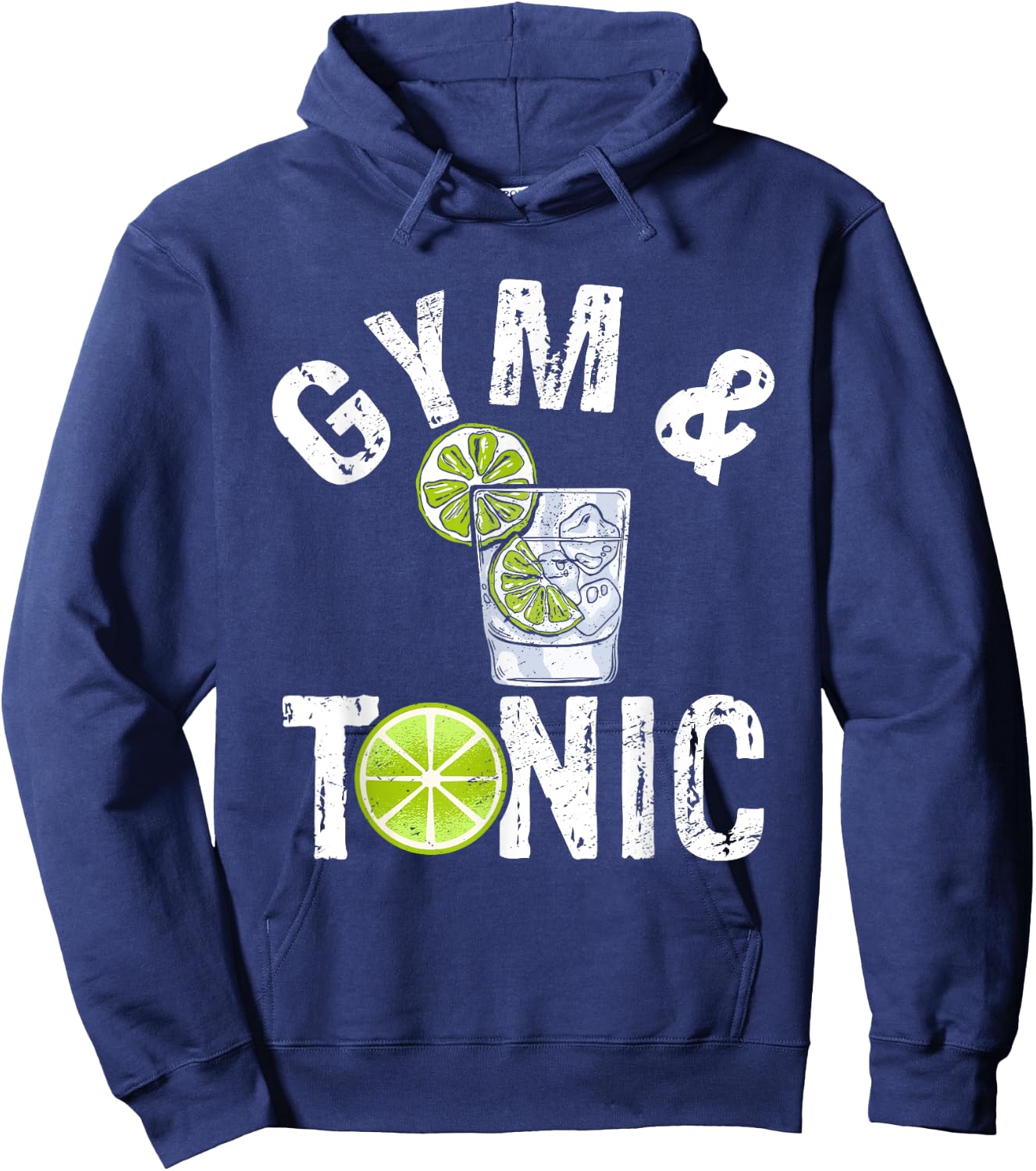 Gym And Tonic Fitness Exercise Workout Bodybuilder Hoodie - Hoodie | Navy
