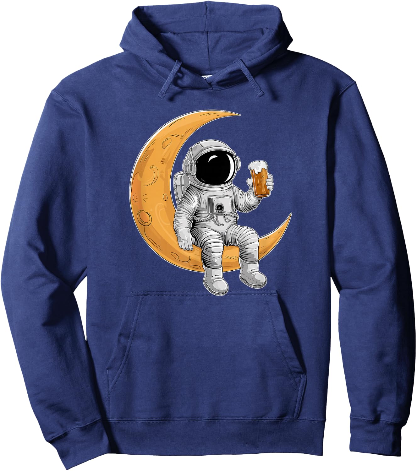 Astronaut Drinking Beer Spaceman Science Space Hoodie - Hoodie | Navy