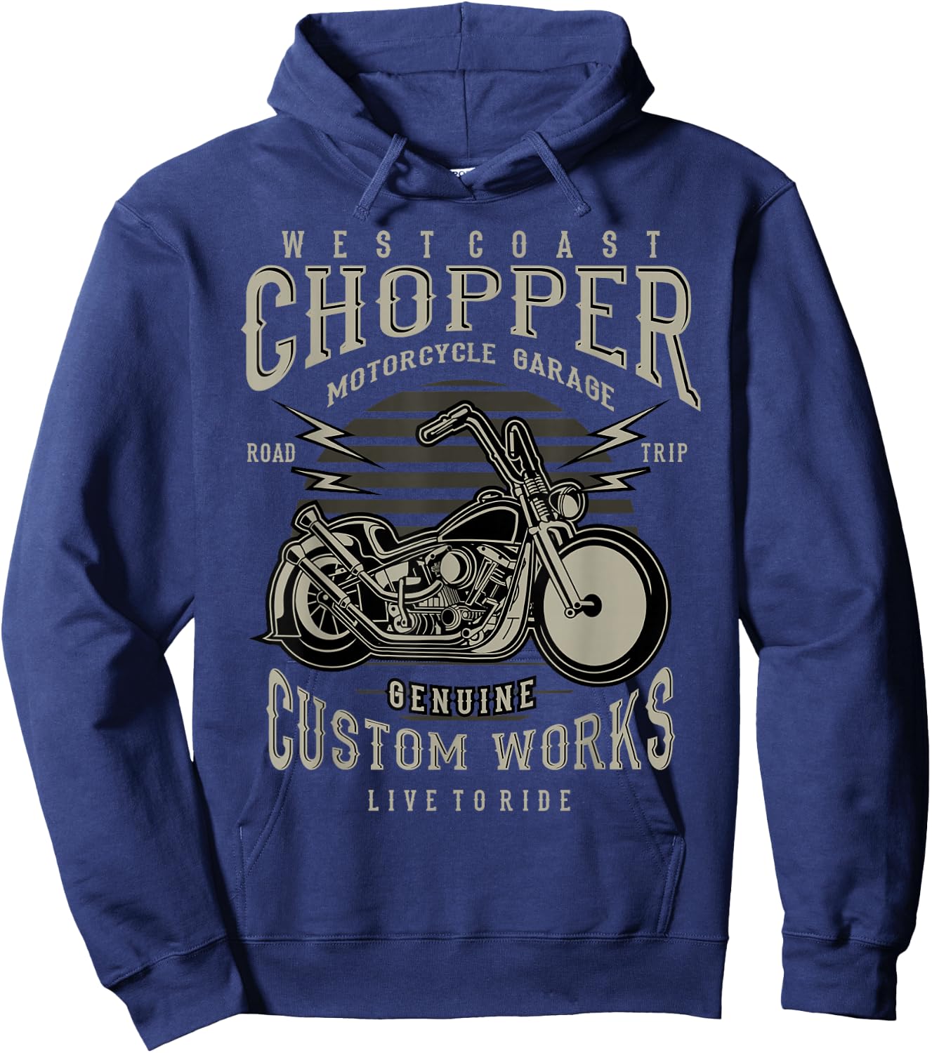 West Coast Chopper Motorcycle Hoodie - Hoodie | Navy