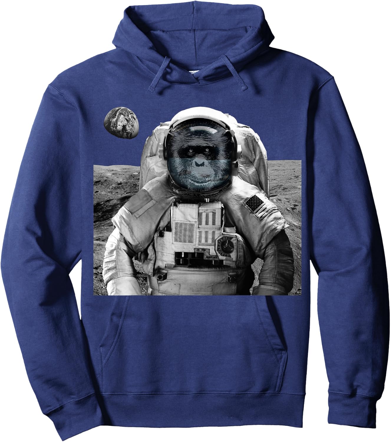 Monkey Astronaut Ape Space Travel Chimpanzee Astronaut Hoodie - Hoodie | Navy