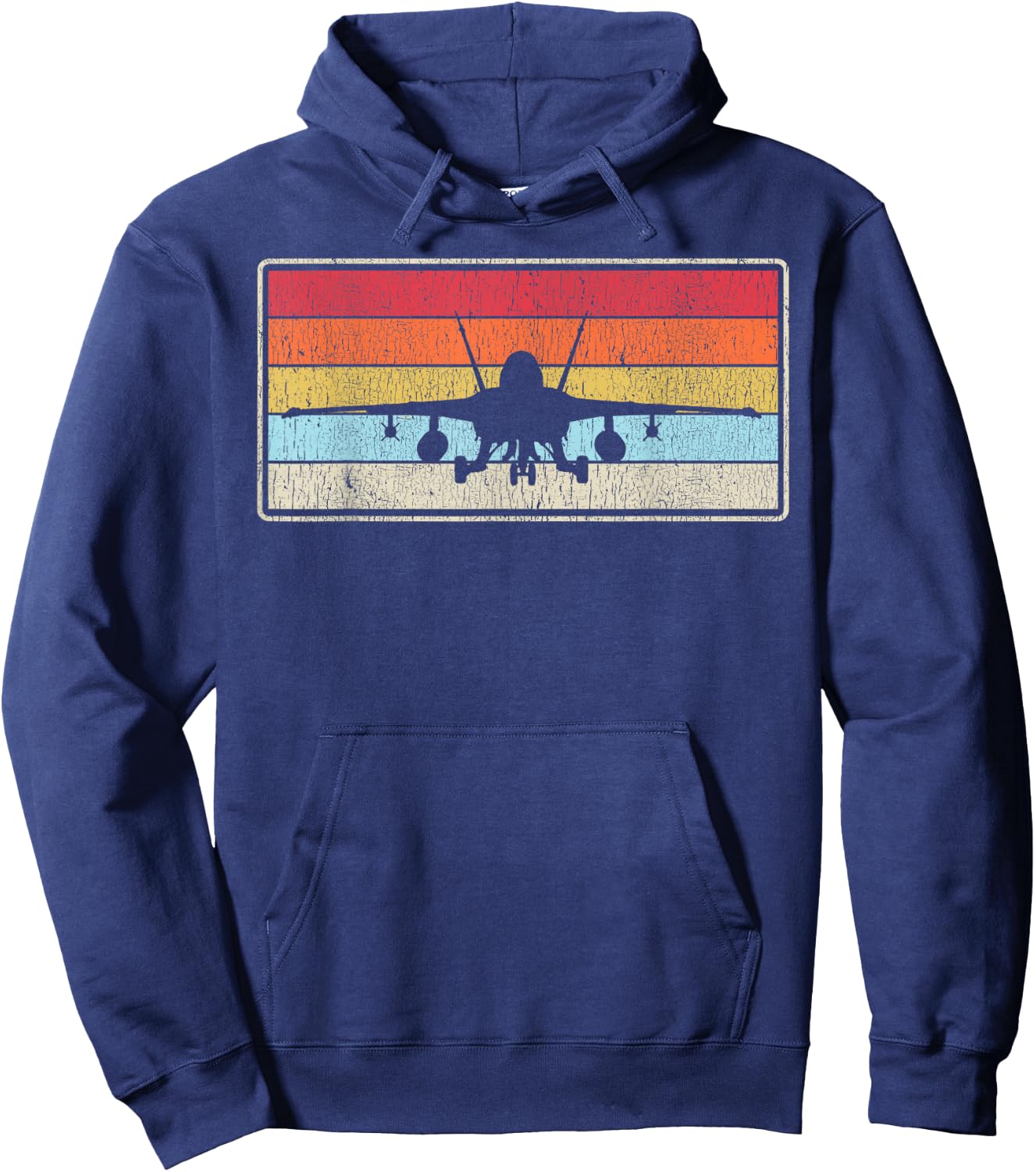 Vintage F22 Raptor F18 Hornet Fighter Jet Retro Plane Hoodie - Hoodie | Navy