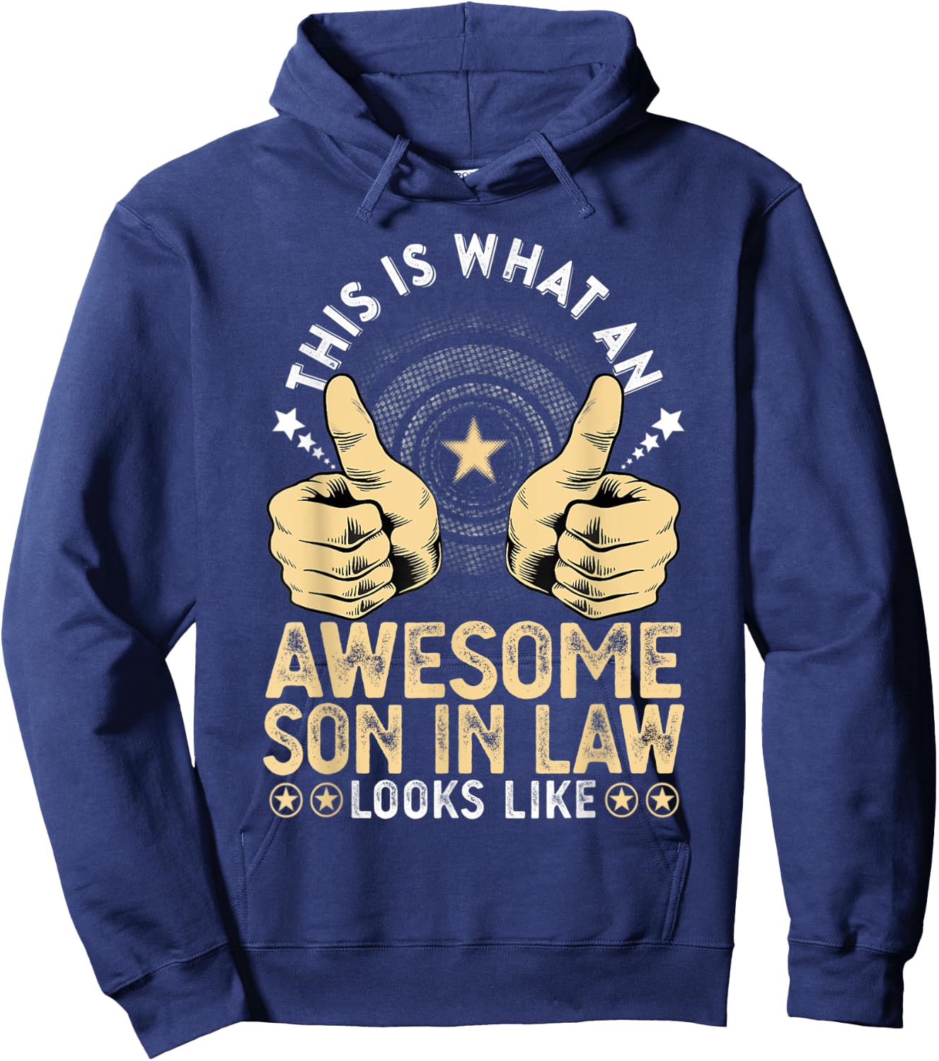 Best Son in Law Birthday Gift from Awesome Mother in Law Hoodie - Hoodie | Navy