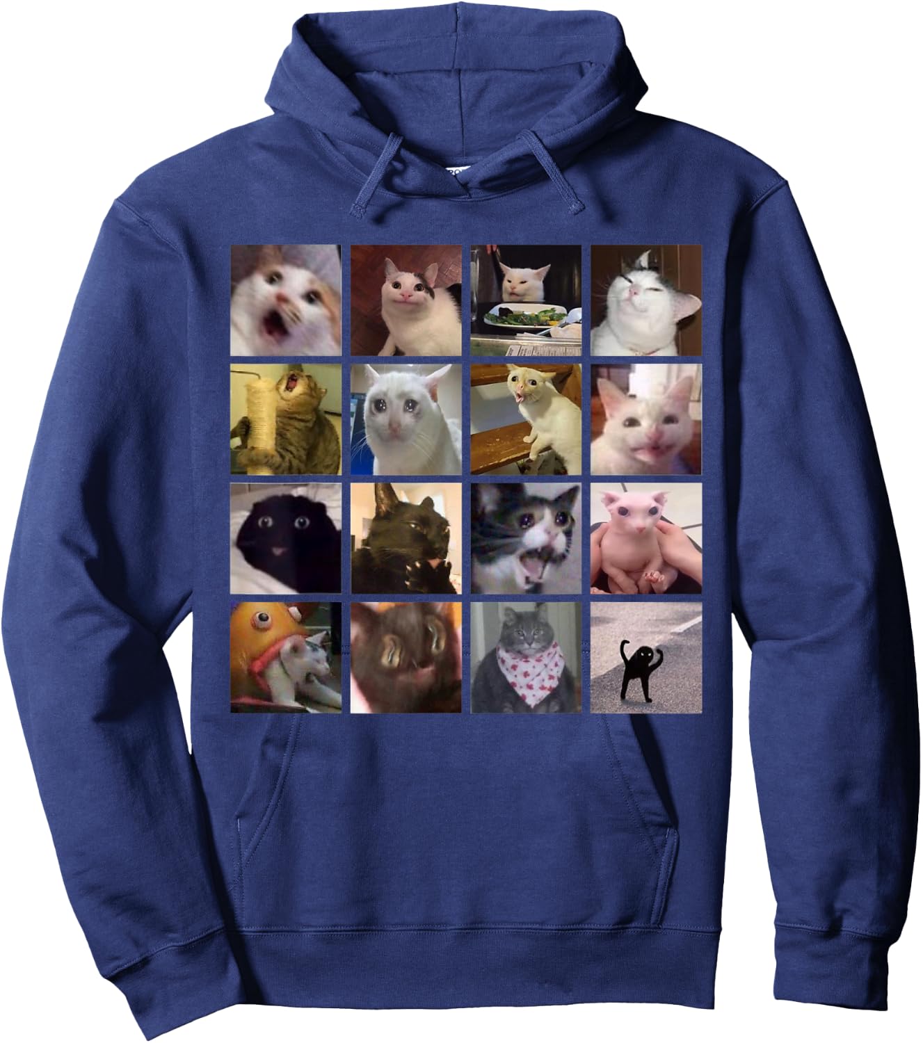 Meme Cats 2.0 Hoodie - Hoodie | Navy