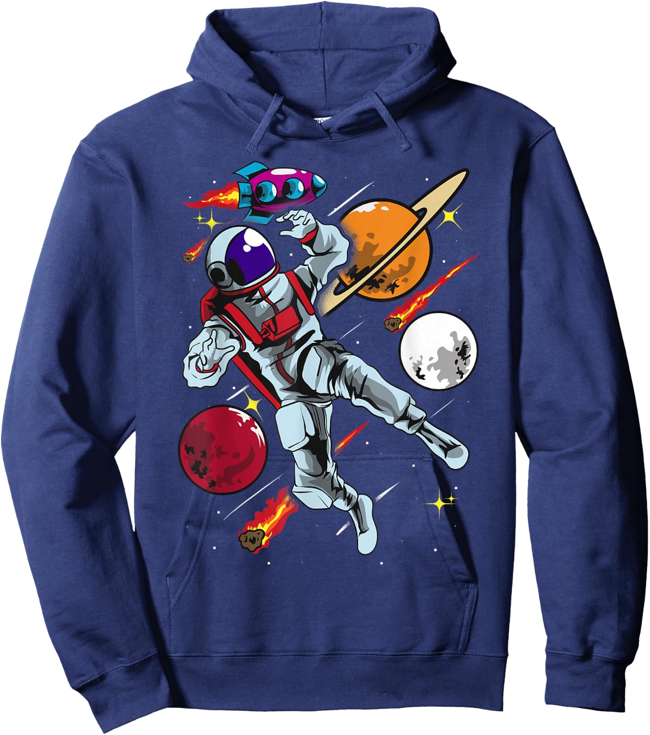 Astronaut Shirt Outer Space Gift Men Women Boys Girls Hoodie - Hoodie | Navy