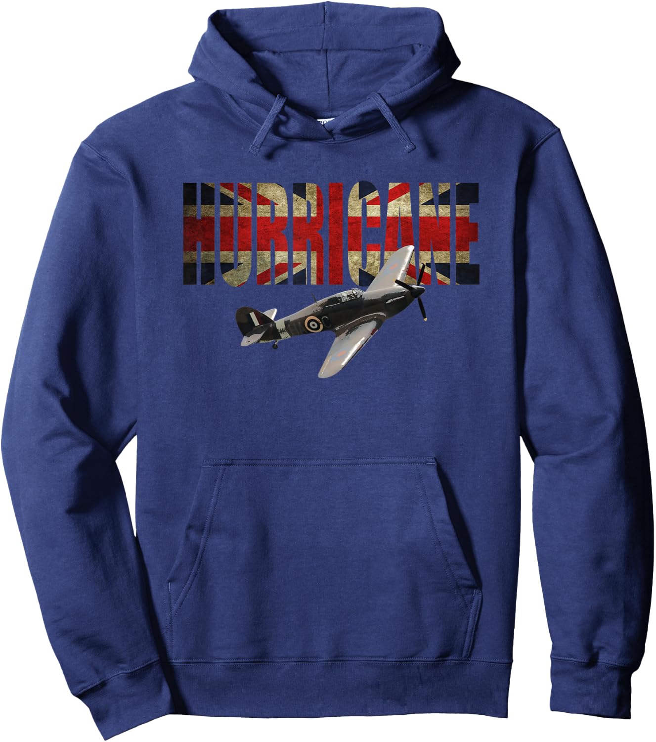 Raf Hawker Hurricane Ww2 Ww11 Fighter Plane Pilot Hoodie - Hoodie | Navy