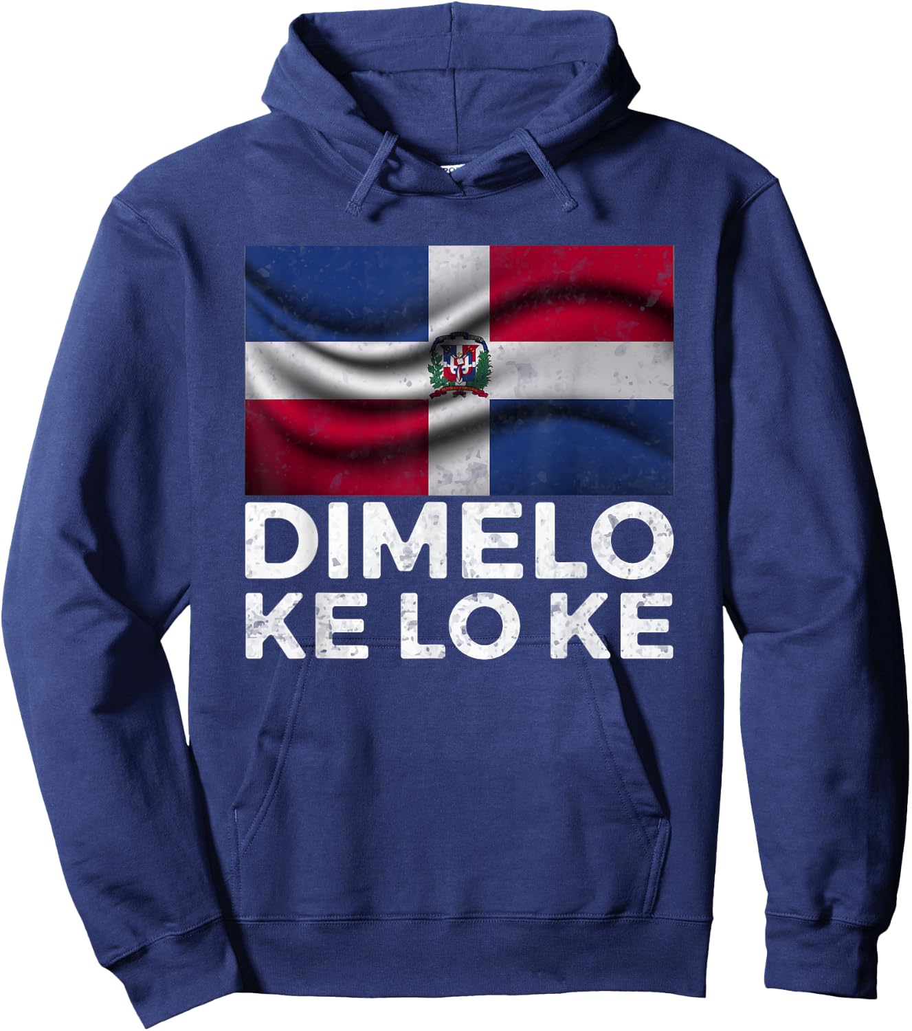 Dominican Republic Dimelo Ke Lo Ke Dominicana Hoodie - Hoodie | Navy