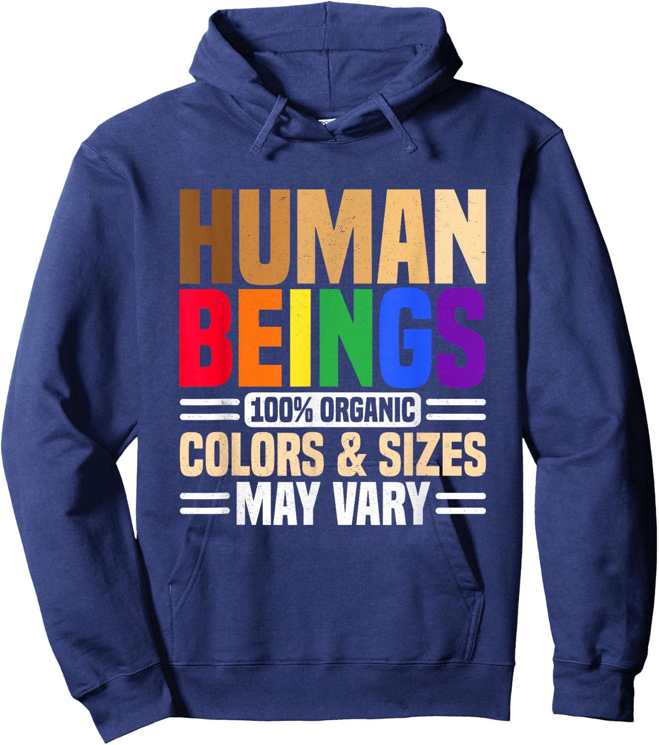 Human Beings 100% Organic Colors and Sizes May Vary Divers Hoodie - Hoodie | Navy