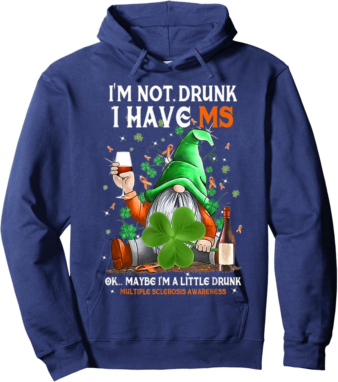 I'm not drunk i have MS ok maybe i'm a little drunk multiple Hoodie - Hoodie | Navy